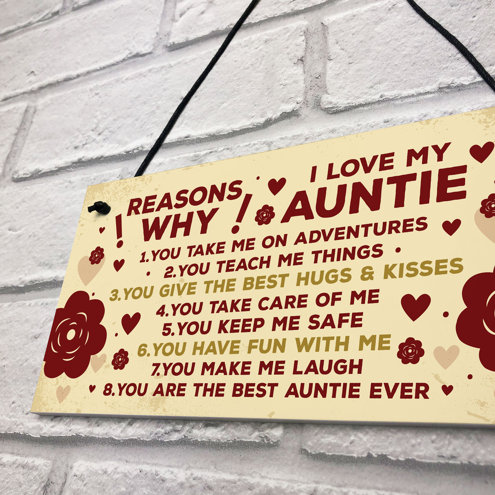 Auntie 40th 50th 60th Birthday Card Gift Plaque Mothers Day Gift For Auntie Sign 5056293509275 Auntie 40th 50th 60th Birthday Card Gift Plaque Mothers Day Gift For Auntie Sign 5056293509275