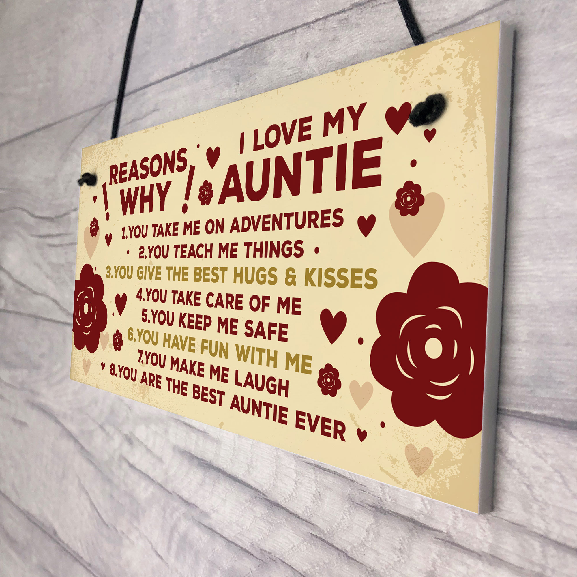 Auntie 40th 50th 60th Birthday Card Gift Plaque Mothers Day Gift For Auntie Sign 5056293509275 Auntie 40th 50th 60th Birthday Card Gift Plaque Mothers Day Gift For Auntie Sign 5056293509275