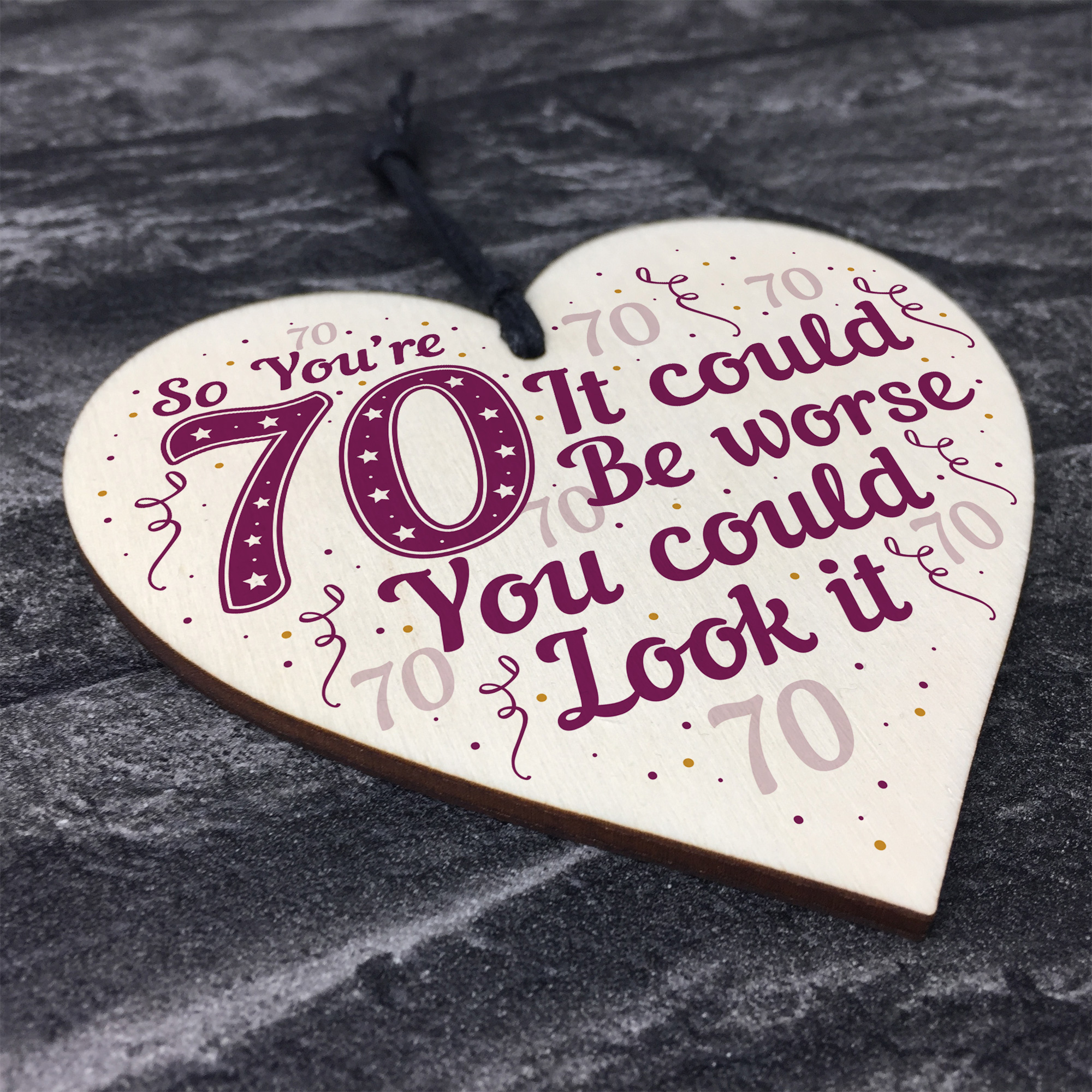 FUNNY 70TH BIRTHDAY Card 70th Birthday Gift For Mum Dad ...