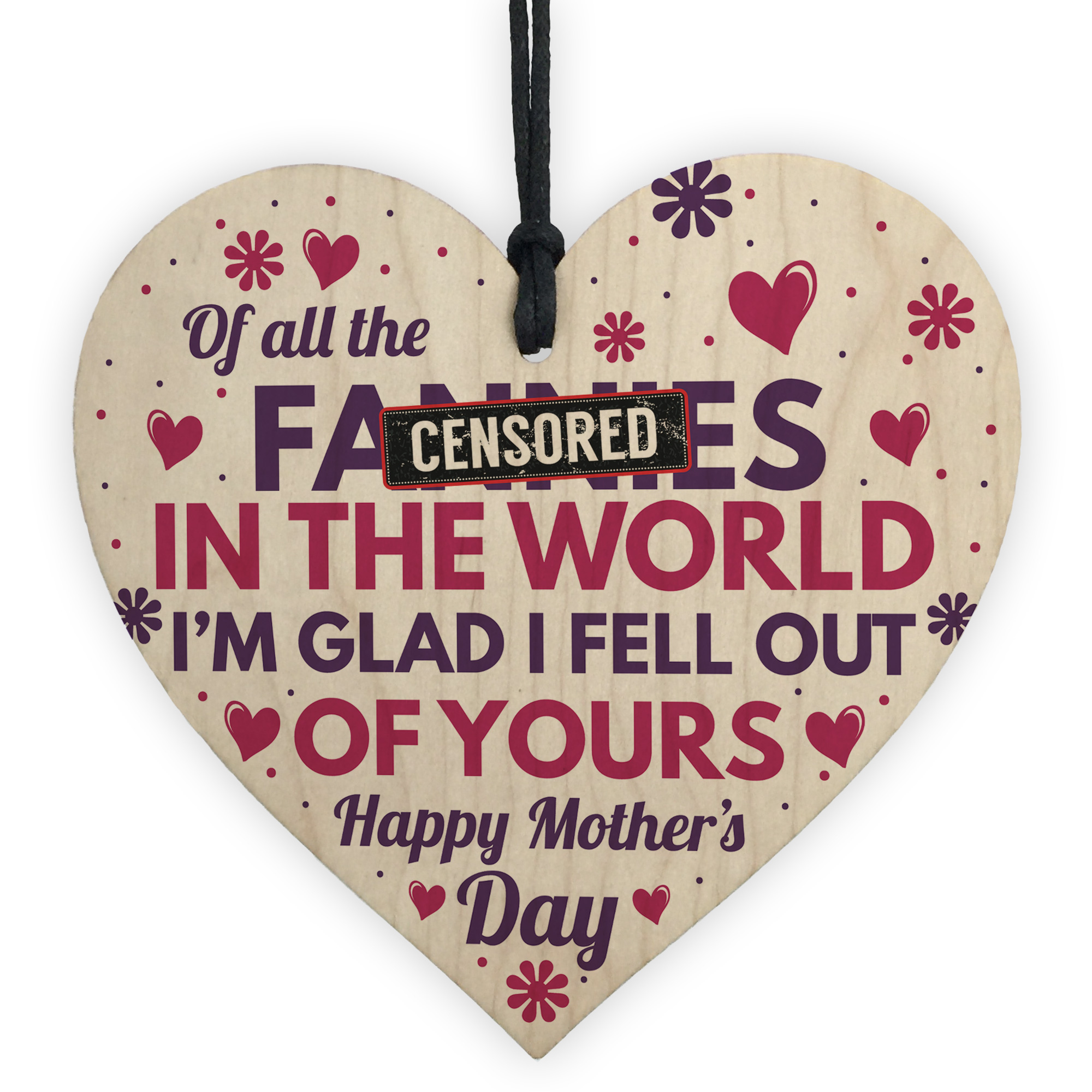 Funny Rude Mothers Day Gifts Novelty Wooden Heart Gift For Mum Daughter Son 5056293513388 Ebay,How To Install Smoke Detector Battery