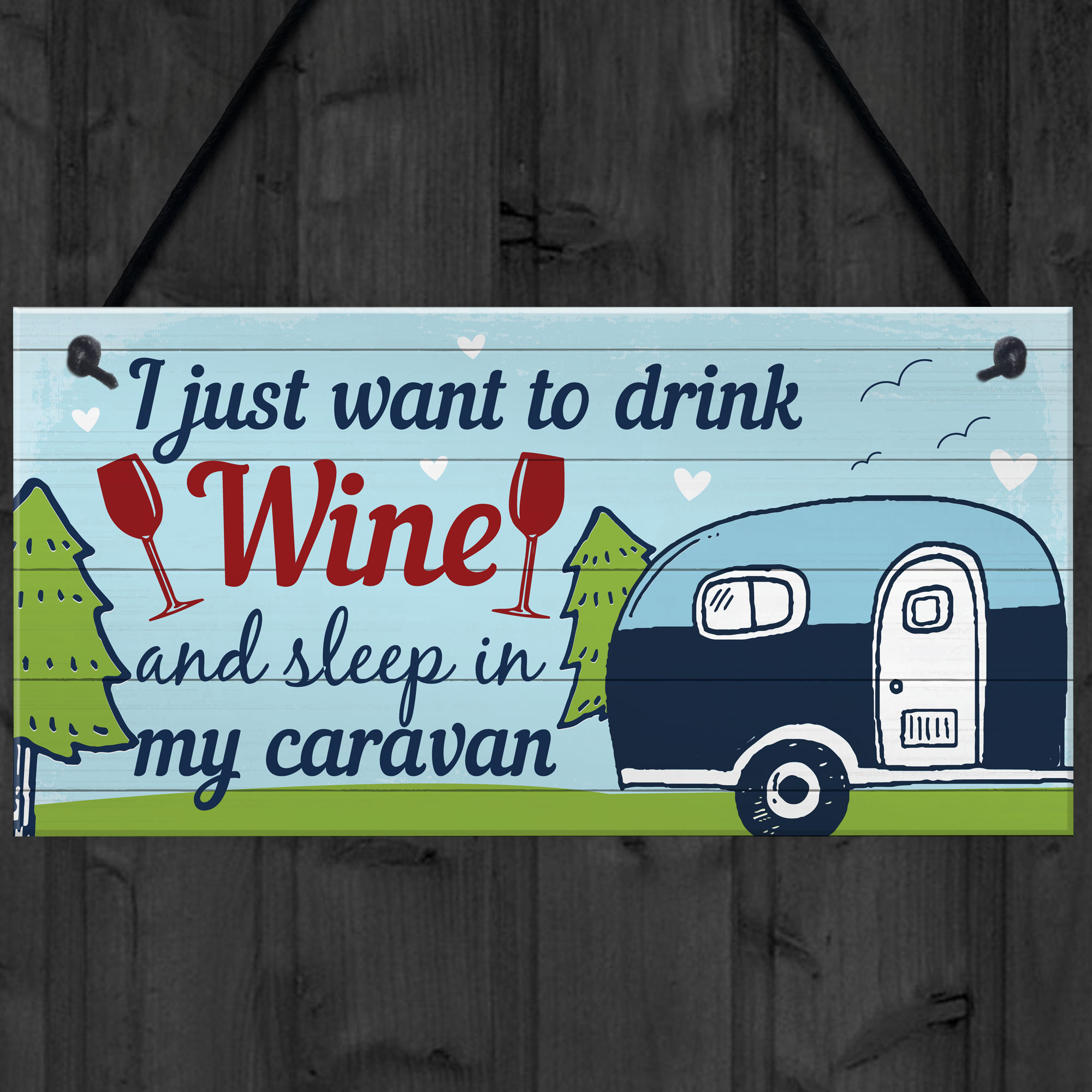 Funny Novelty Caravan Plaque Home Decor Garden Sign Camping Campervan