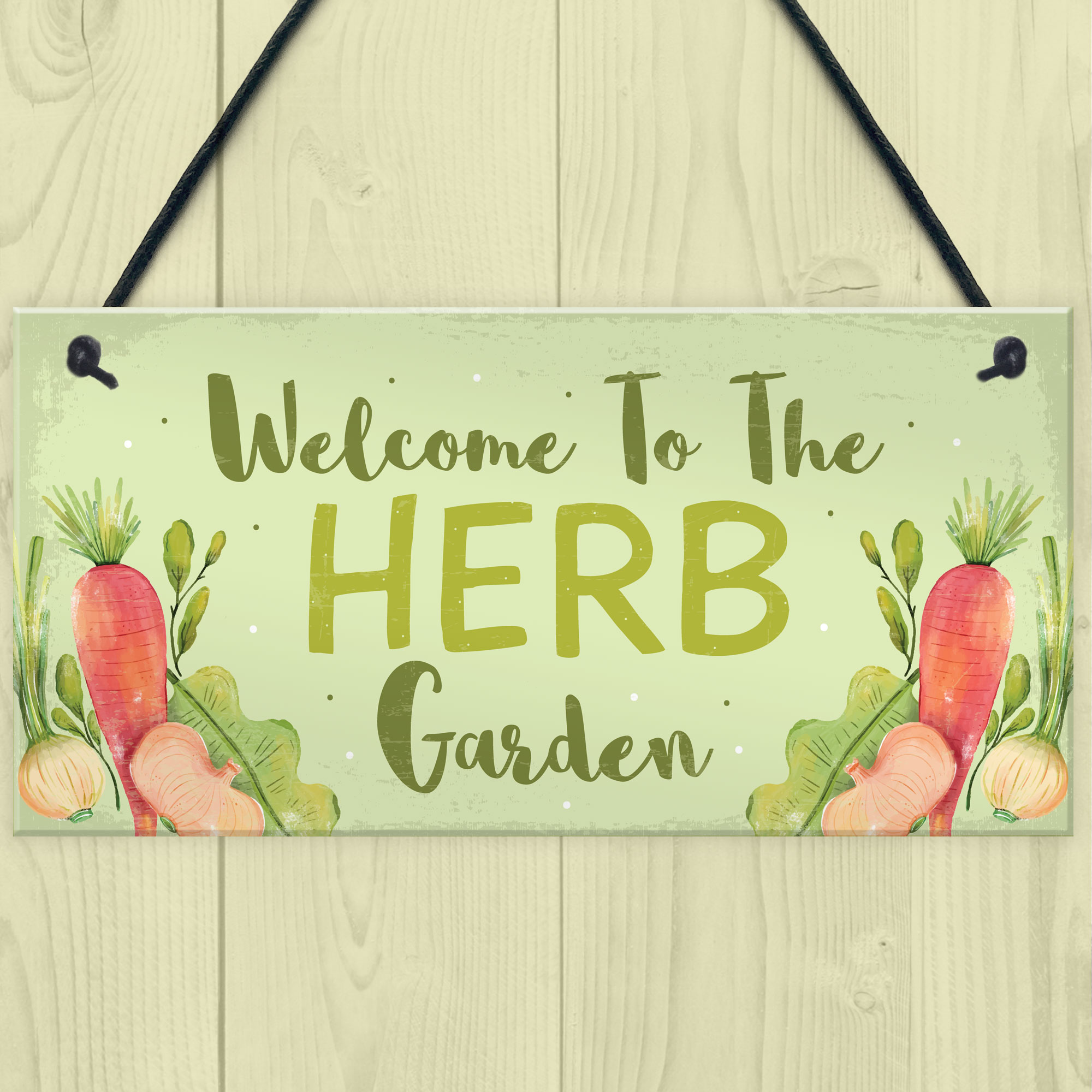 Garden Signs HERB GARDEN Sign Allotment Home Hanging Sign Garden Lover