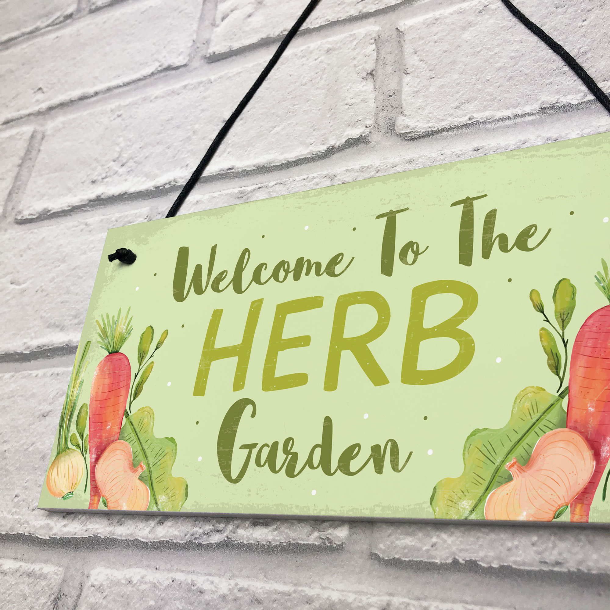 Garden Signs HERB GARDEN Sign Allotment Home Hanging Sign Garden Lover