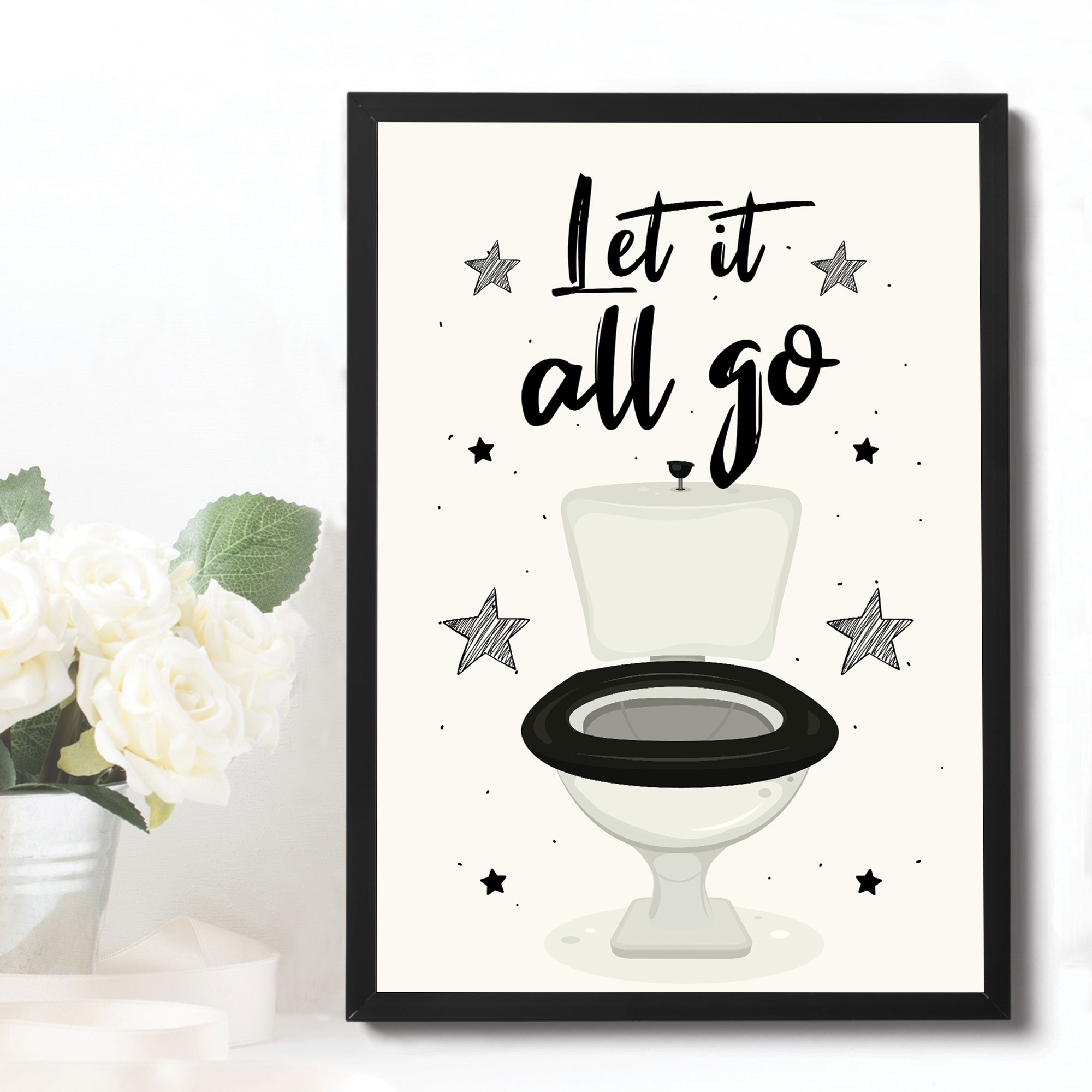 Bathroom Prints / Bathroom Wall Art / Bathroom Decor / Toilet Decor
