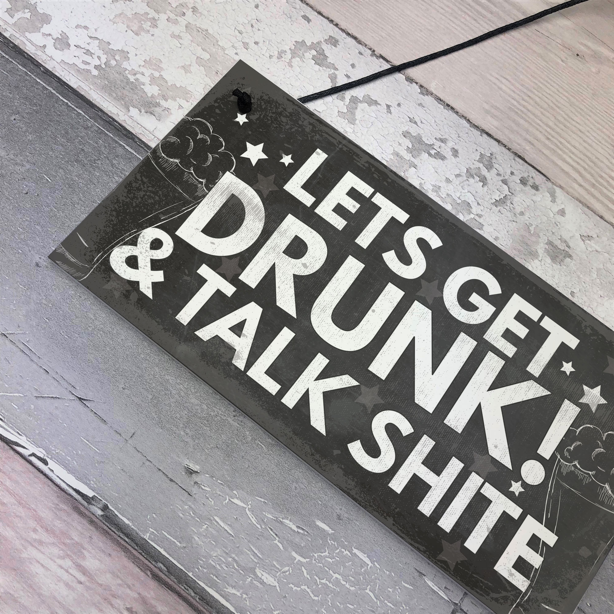 FUNNY Bar Sign Garden Signs Home Bar Sign Alcohol Gift Man Cave Shed