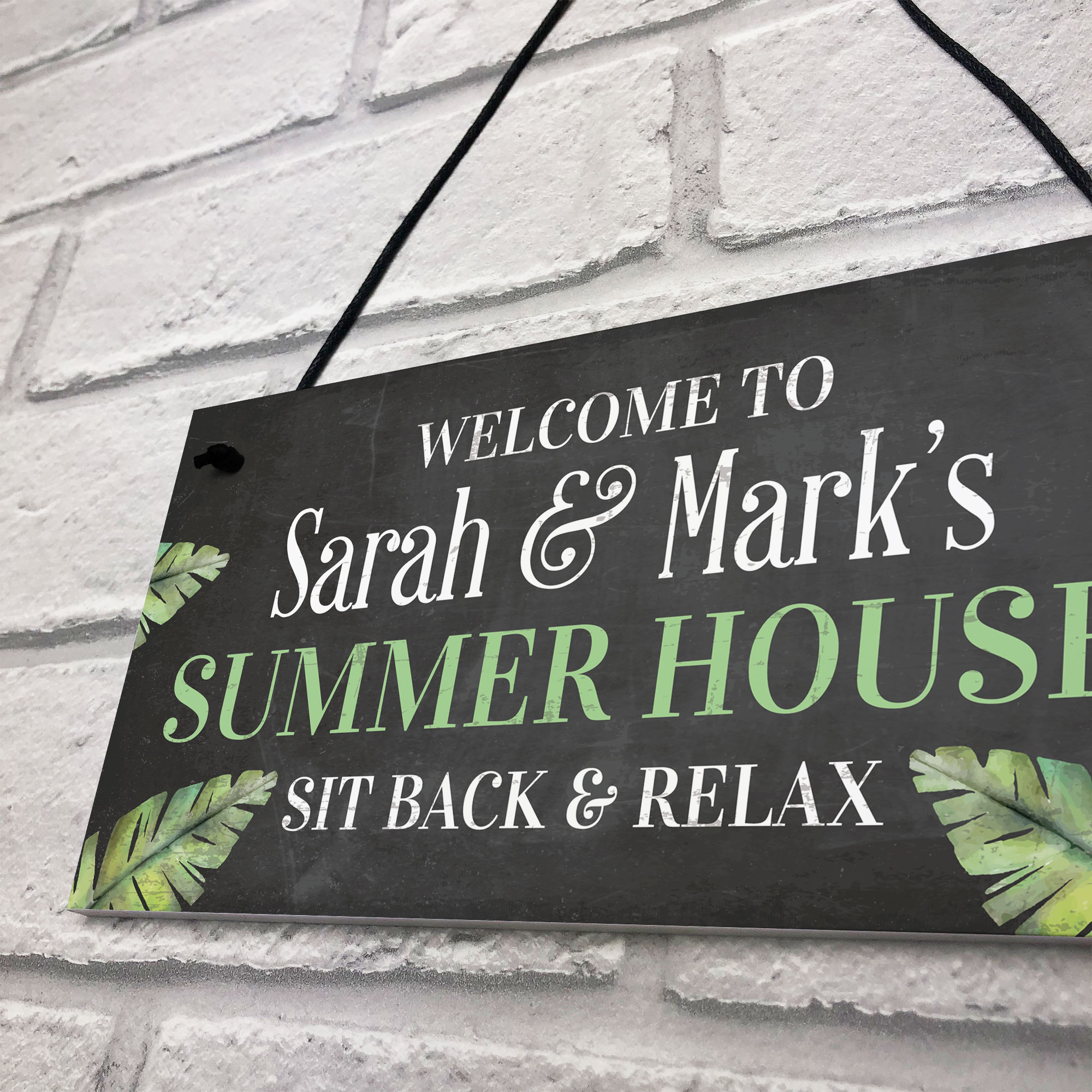 PERSONALISED Summer House Plaque Garden Sign Shed Sign Home Decor