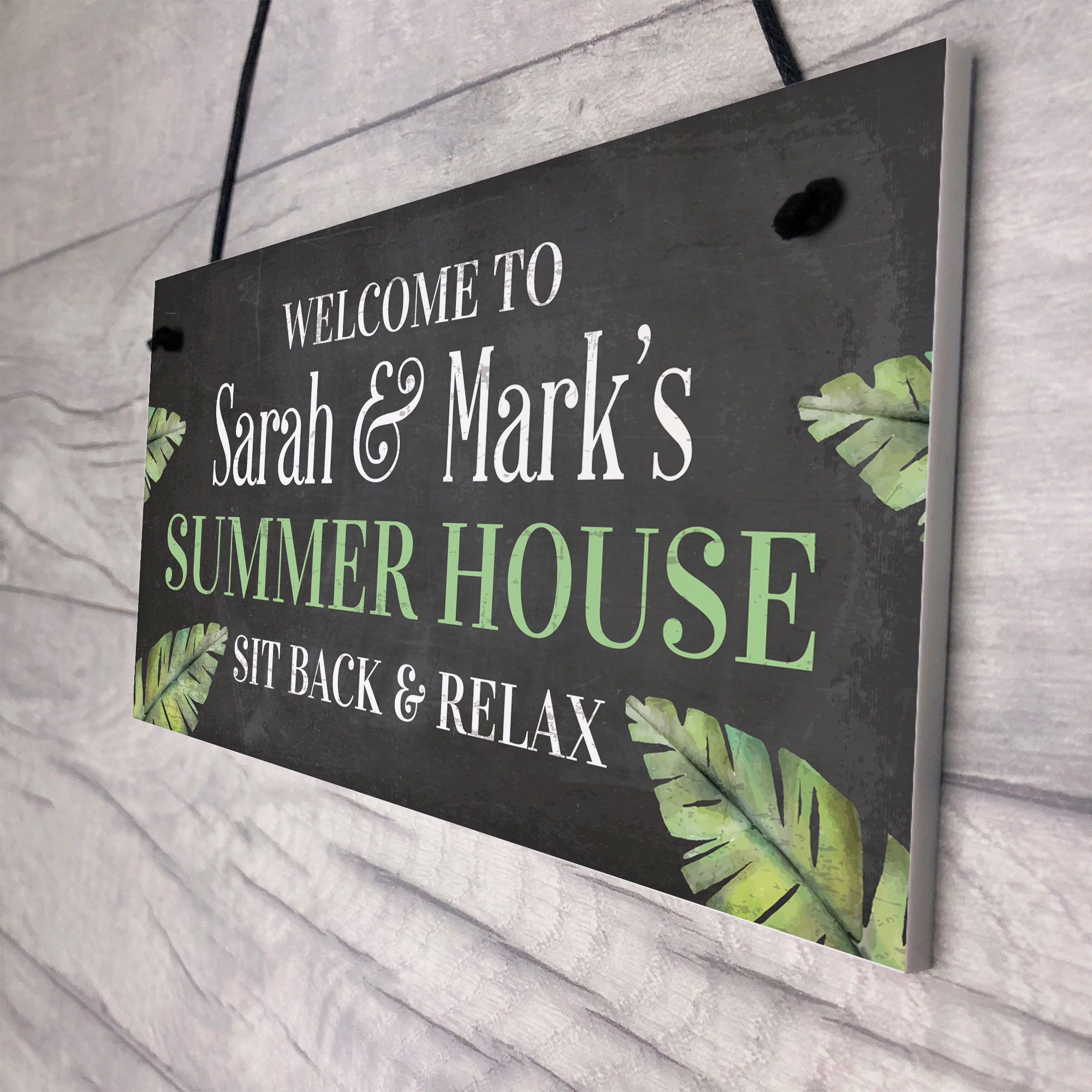 PERSONALISED Summer House Plaque Garden Sign Shed Sign Home Decor