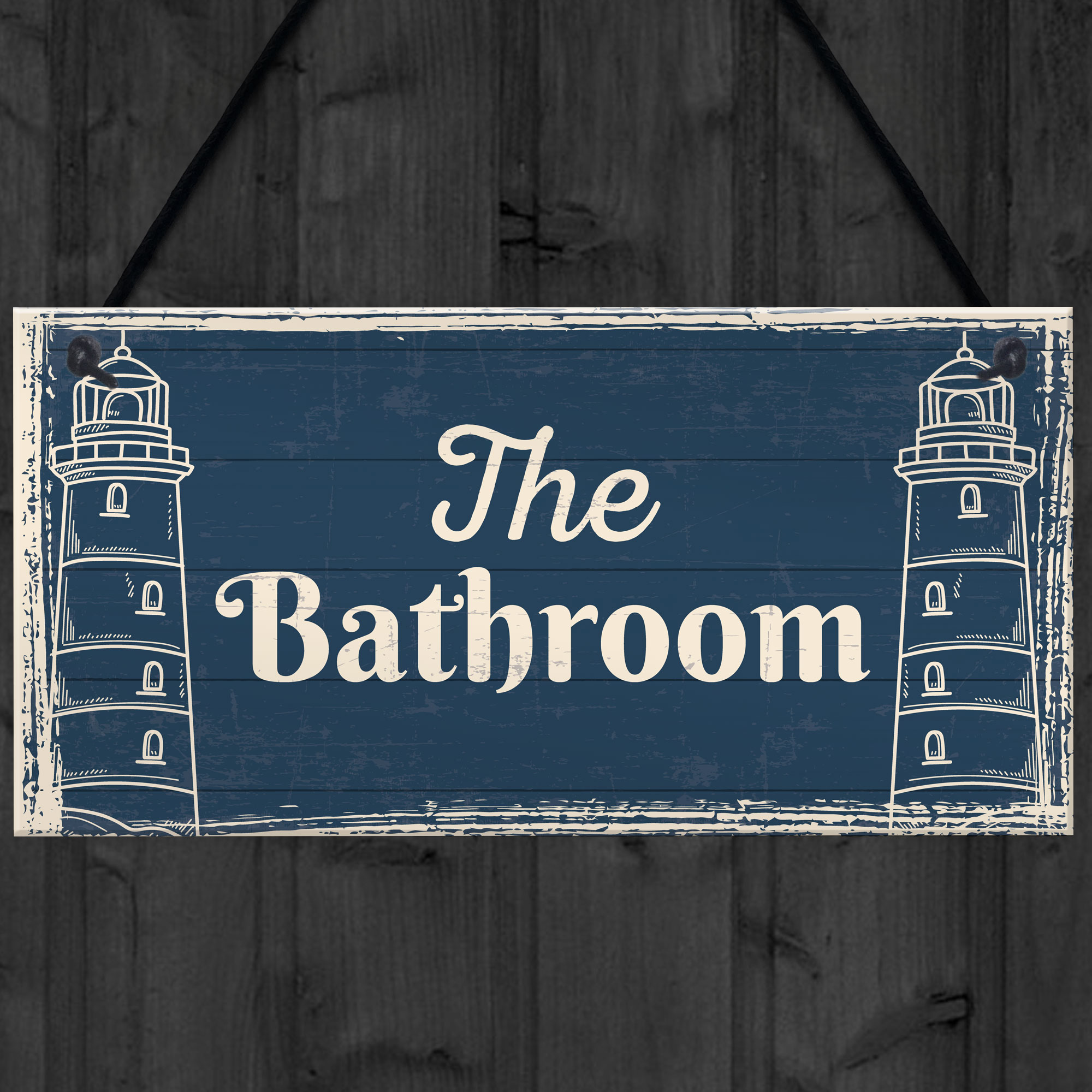 The Bathroom Nautical Theme Bathroom Sign Decorations Shabby Chic