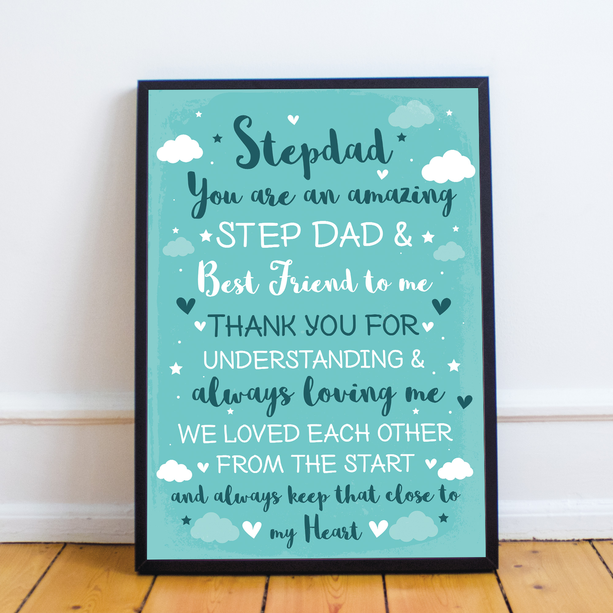 Father's Day Print Build A Family Personalised Grandad Dad Step dad A4 Print