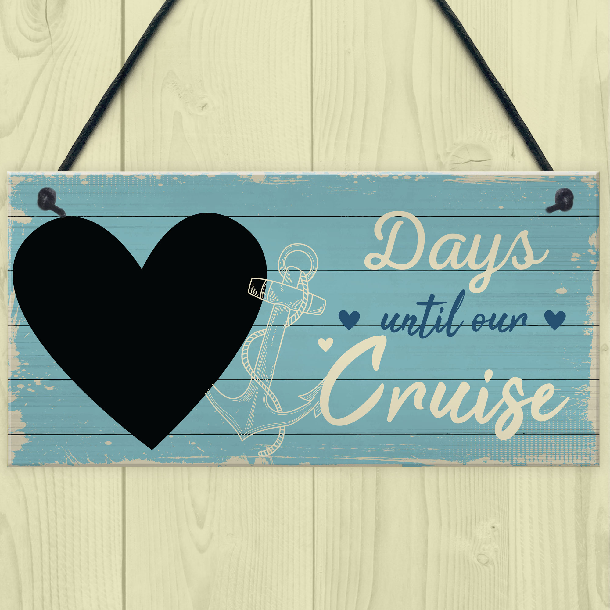 CHALKBOARD Holiday Countdown Sign Days Until Our Next Cruise Holiday Gift Sign