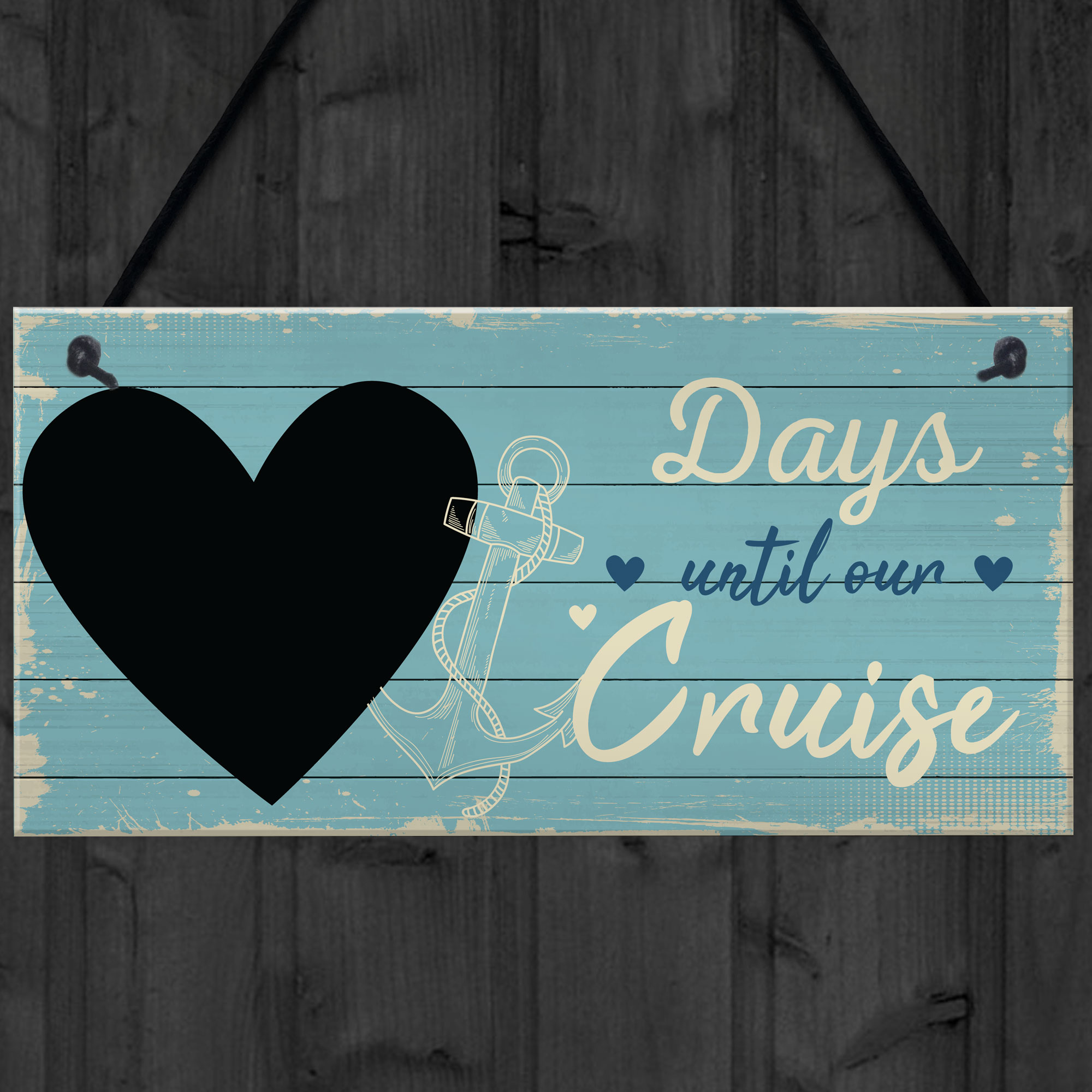 CHALKBOARD Holiday Countdown Sign Days Until Our Next Cruise Holiday Gift Sign
