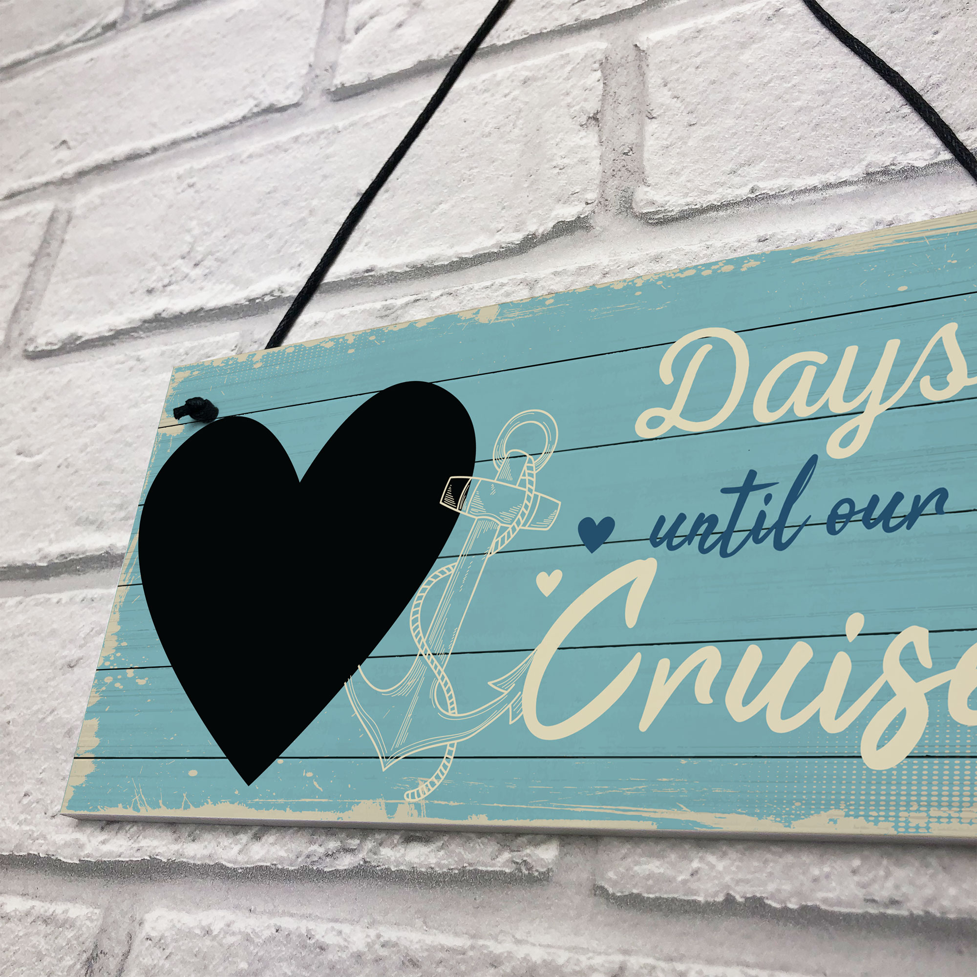 CHALKBOARD Holiday Countdown Sign Days Until Our Next Cruise Holiday Gift Sign