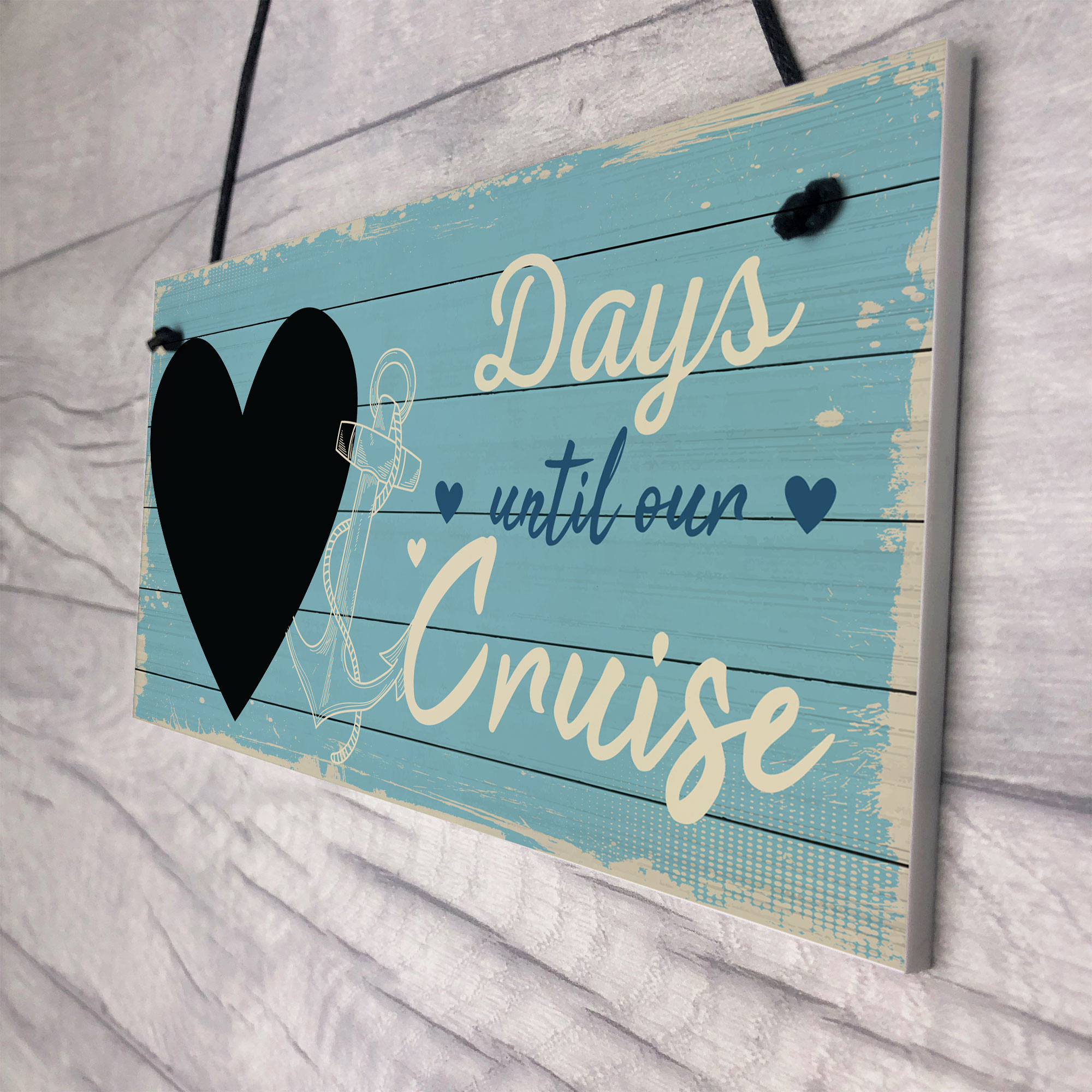 CHALKBOARD Holiday Countdown Sign Days Until Our Next Cruise Holiday Gift Sign