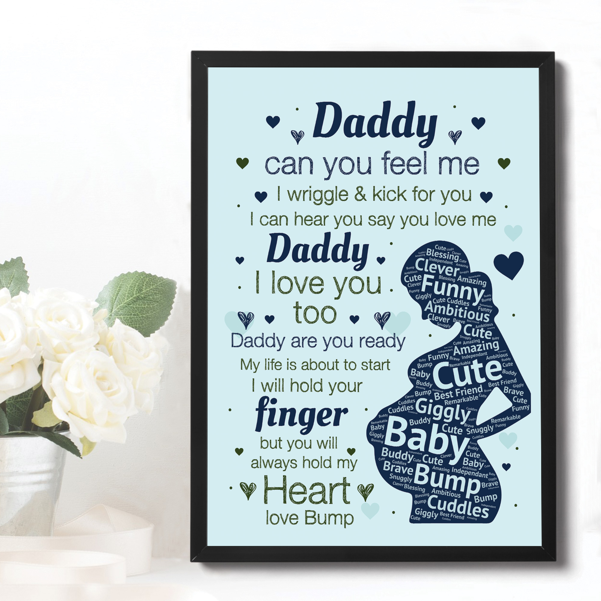 Daddy To Be From The Baby//Bump Survival Gift Kit With Keyring Gift//Present