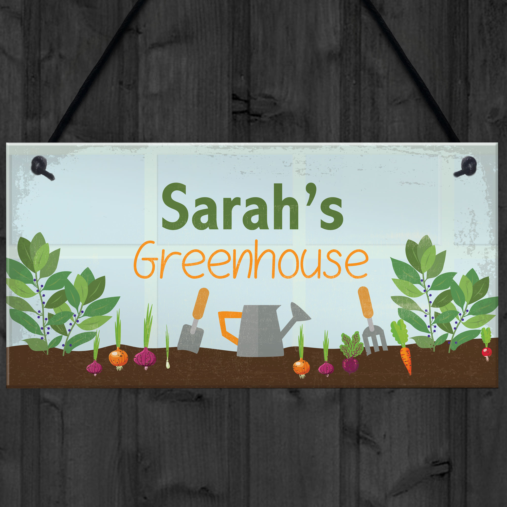 Greenhouse Sign Personalised Garden Sign Shed Plaque Summer House Sign