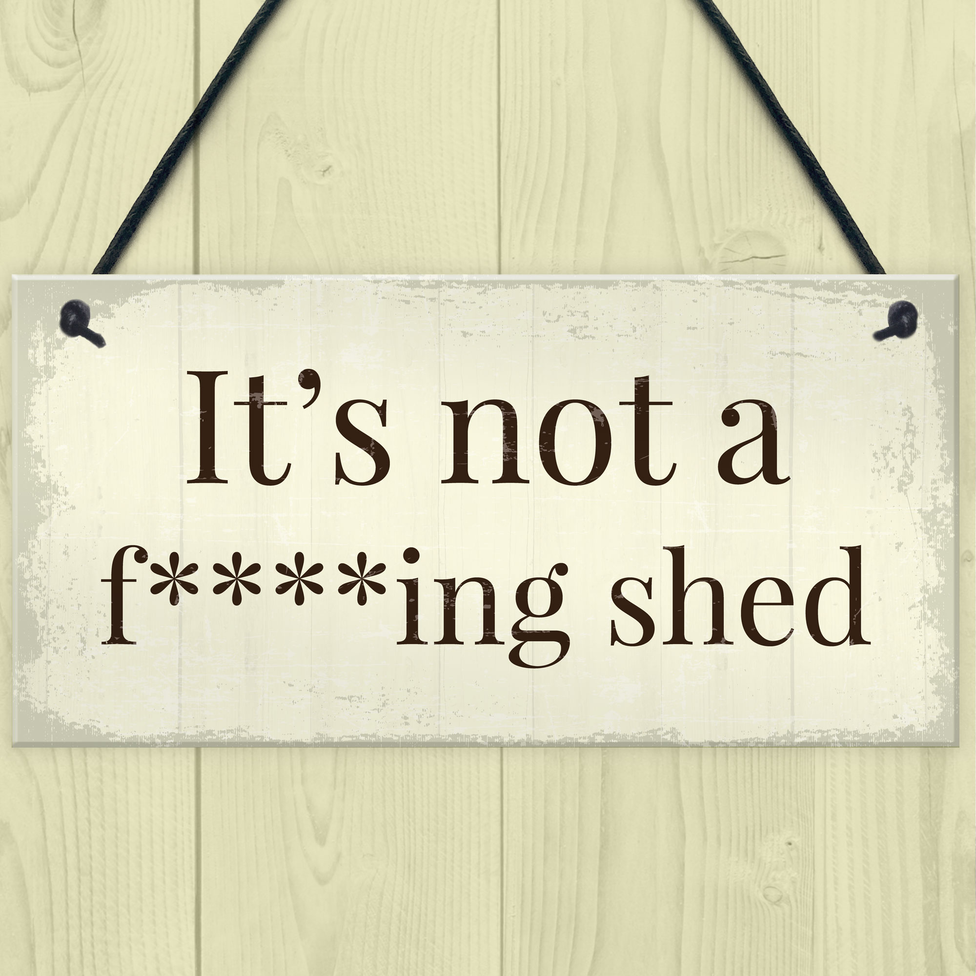 Funny Summer House Sign Not A Shed Funny Garden Sign Hanging Plaque