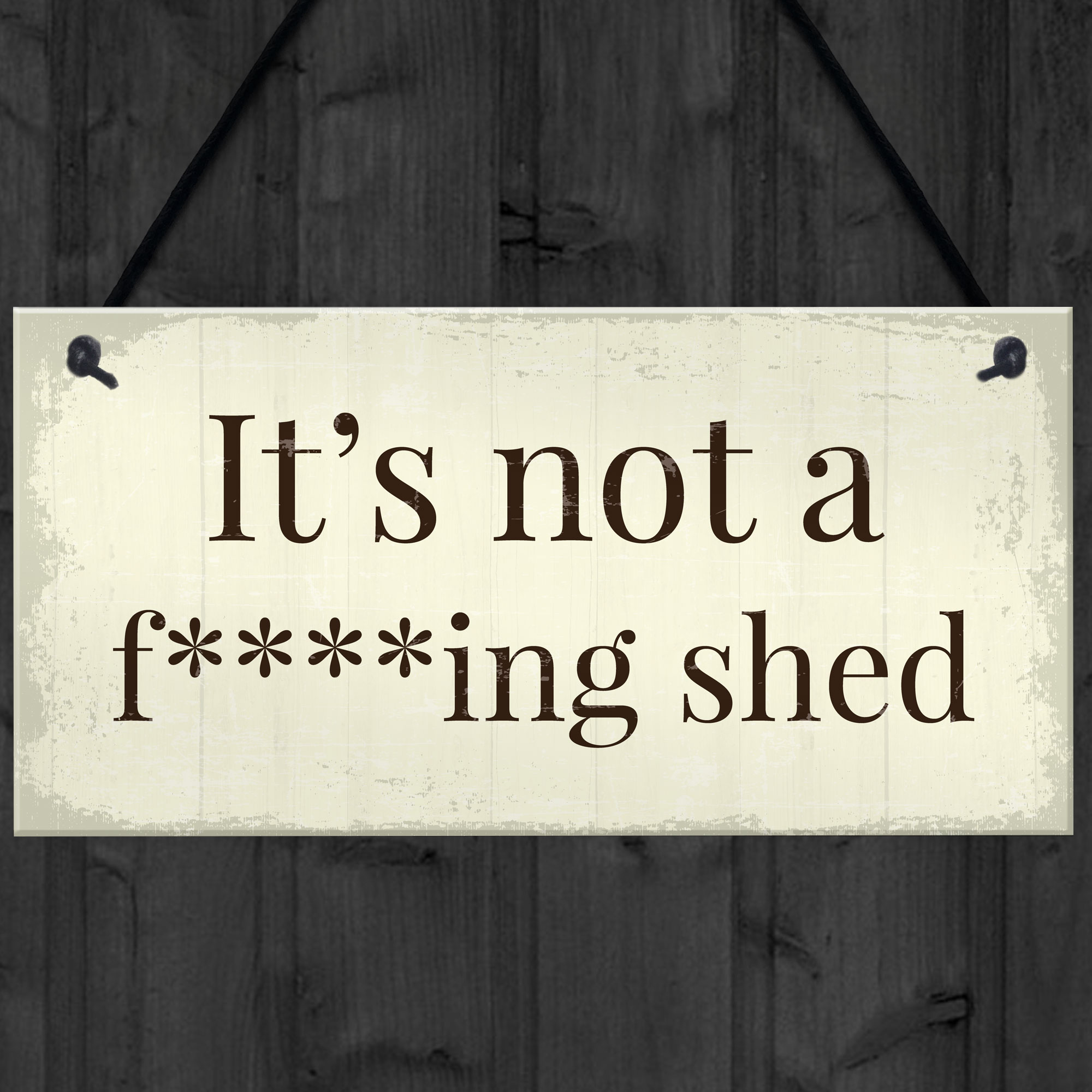 Funny Summer House Sign Not A Shed Funny Garden Sign Hanging Plaque
