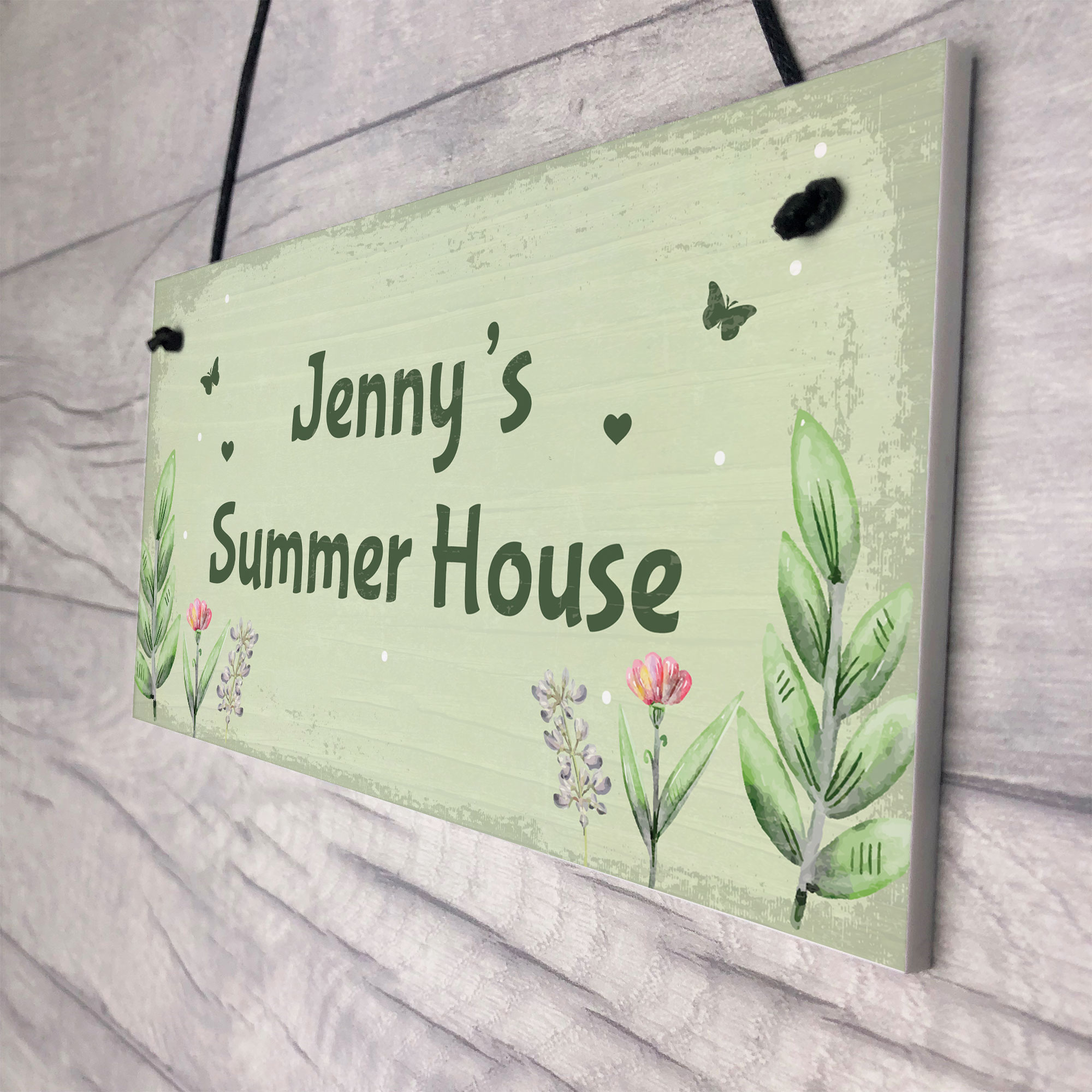 Personalised Summer House Plaque Garden Shed Sign Garden Home