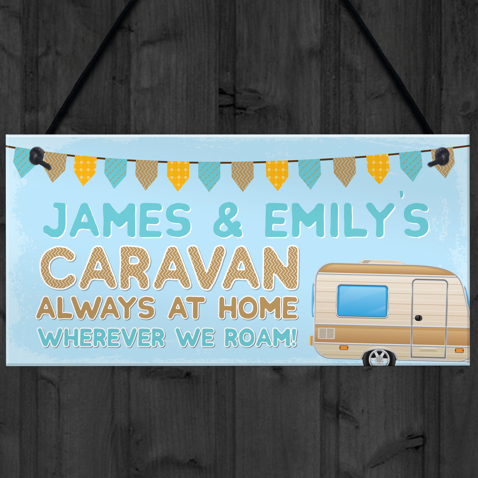 Novelty Caravan Sign Personalised Caravan Gift Funny Caravan Retirement ...