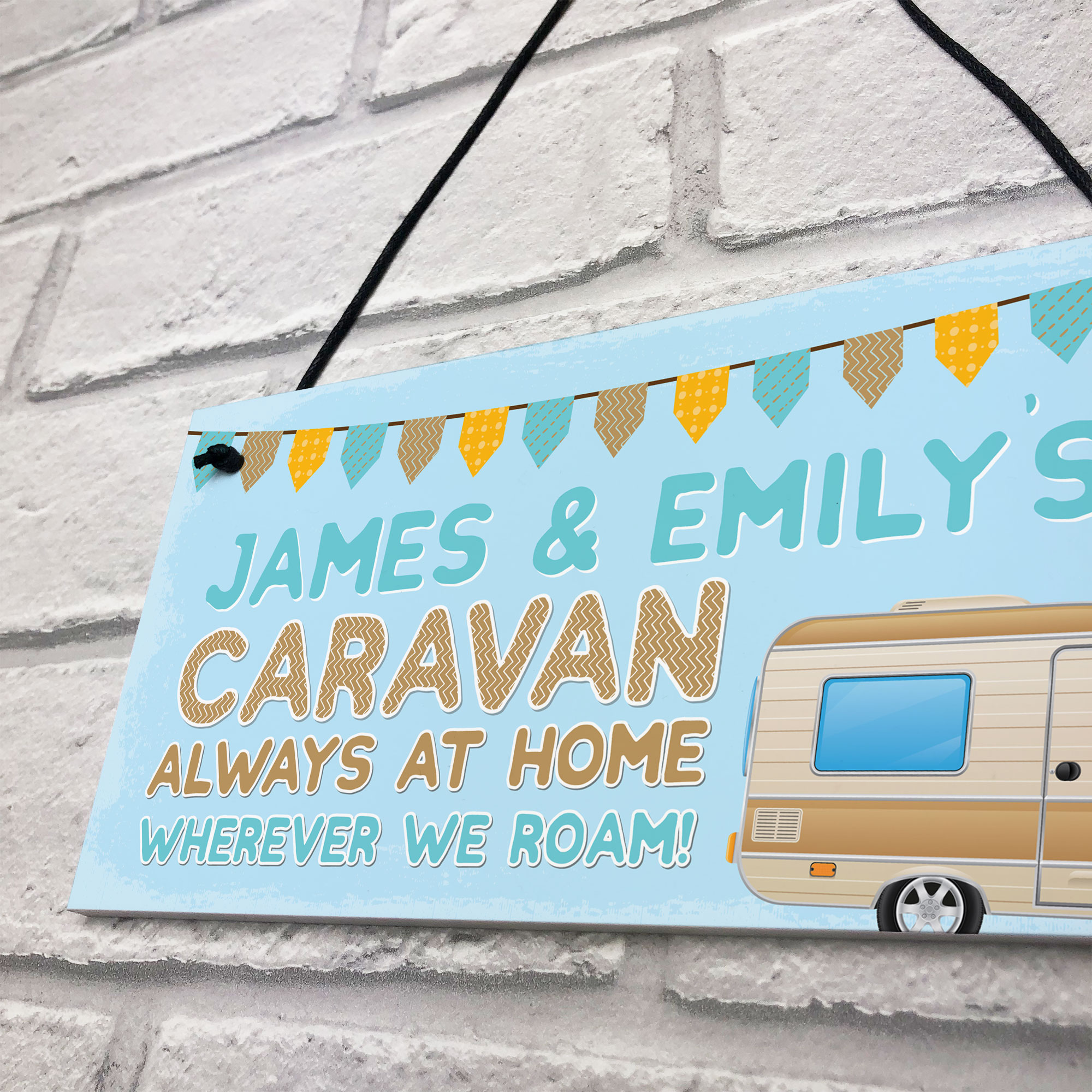 Novelty Caravan Sign Personalised Caravan Gift Funny Caravan Retirement
