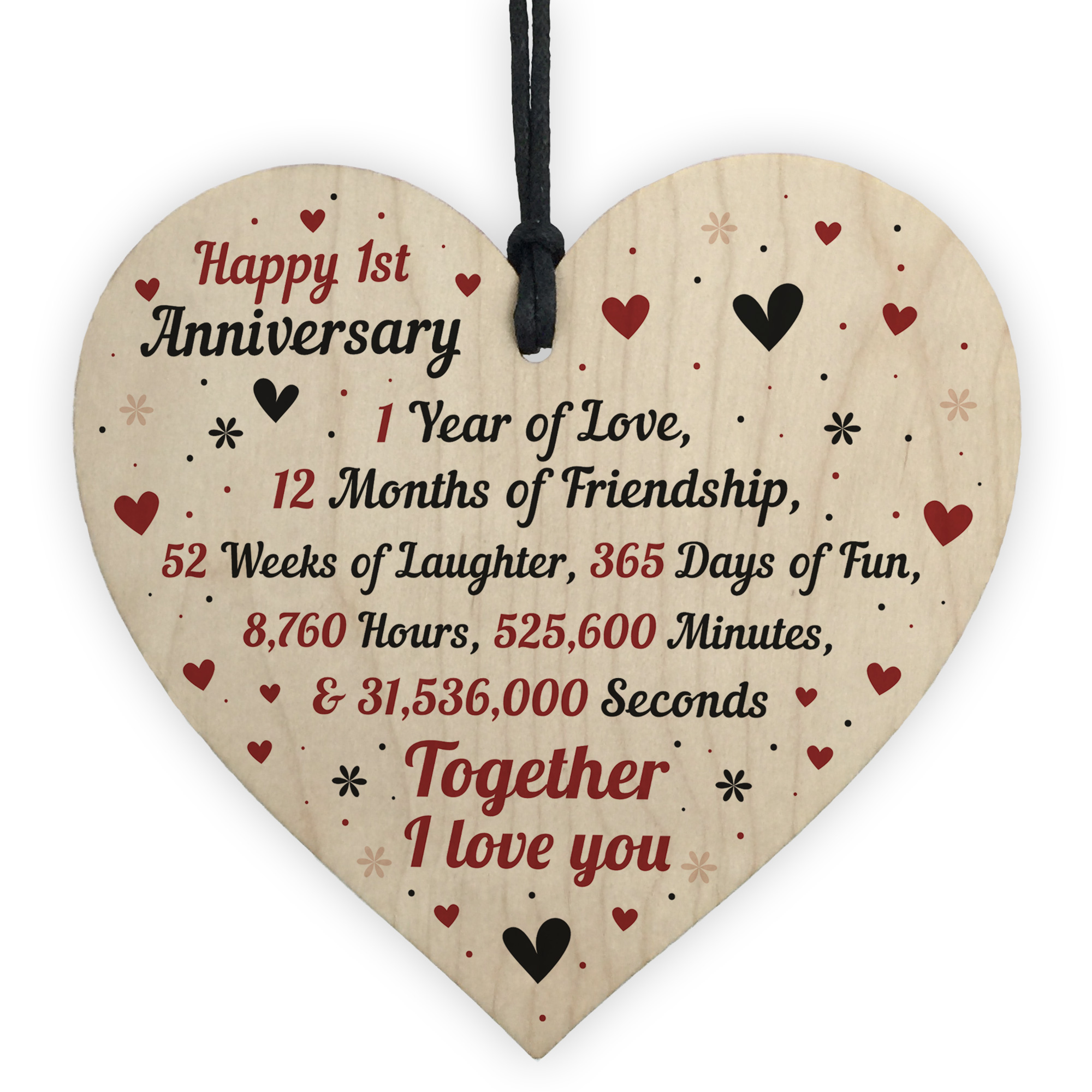 1st wedding anniversary card husband