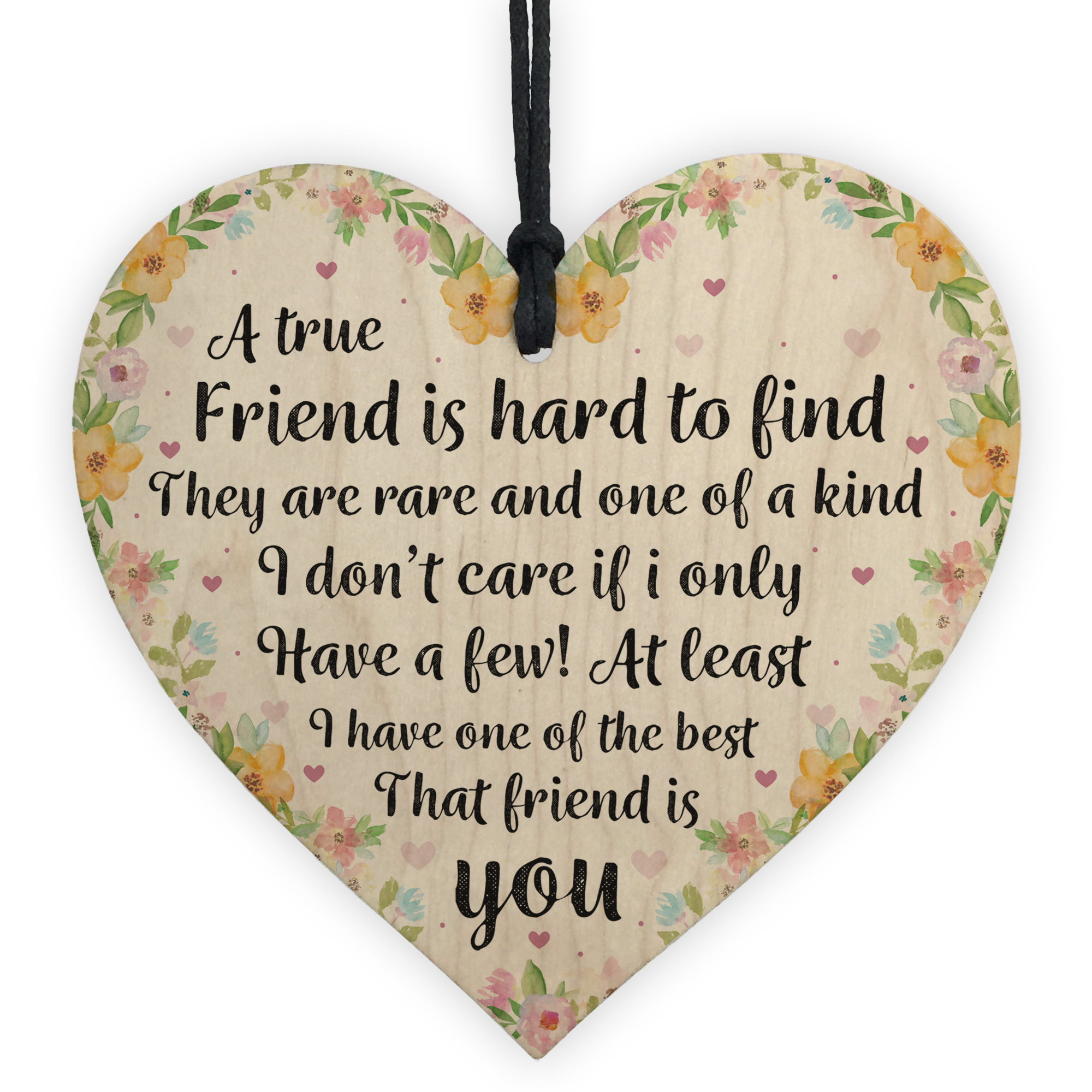 Friendship Wooden Heart Keepsakes Best Friend Gifts For Christmas