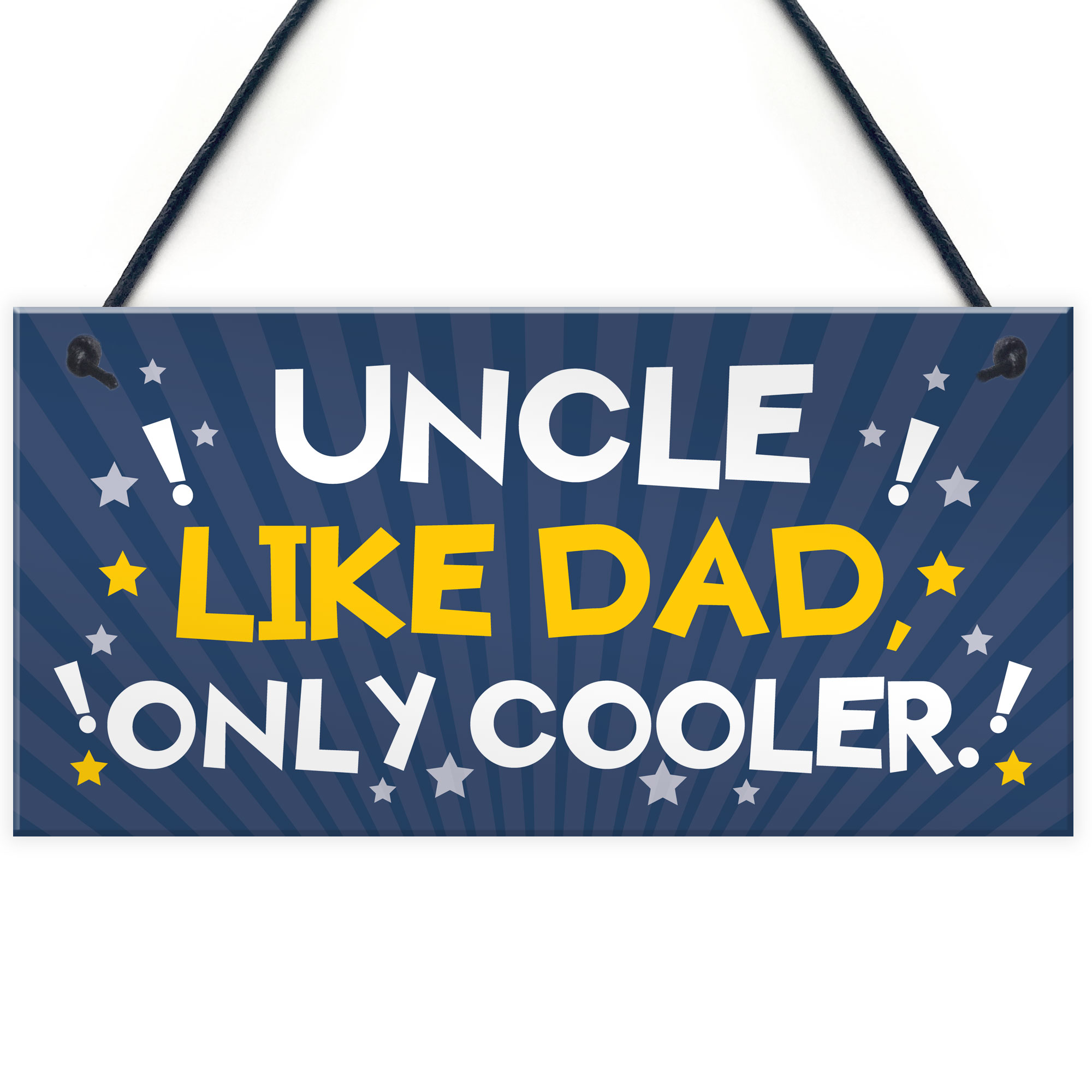 Novelty UNCLE Gifts Funny Plaques Christmas Birthday Gift For Him Gift