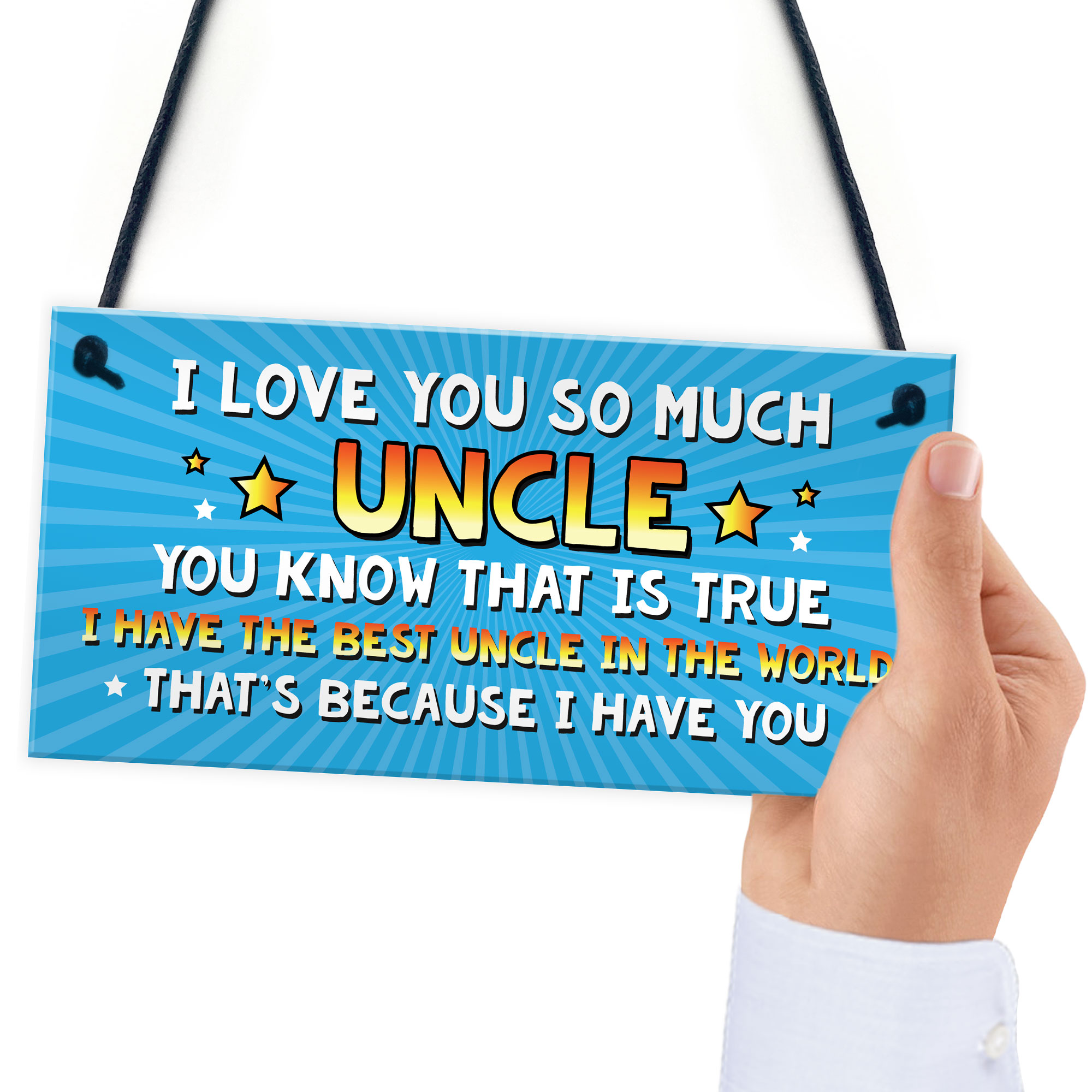 Novelty UNCLE Gifts Funny Plaques Christmas Birthday Gift For Him Gift