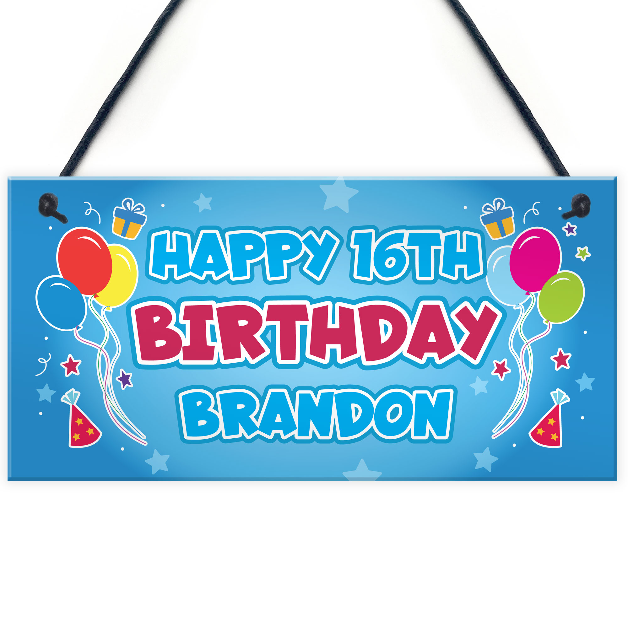 16th 18th 21st/" Diamond Happy Birthday Fabric Party Banner CUSTOM Personalised