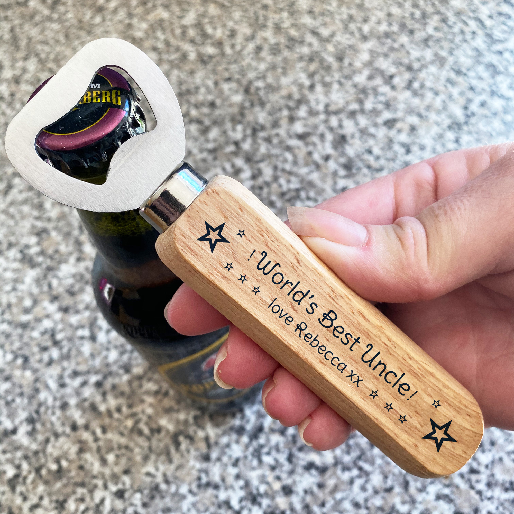 Best Uncle Gifts Wooden Bottle Opener Uncle Birthday Fathers Day Gift