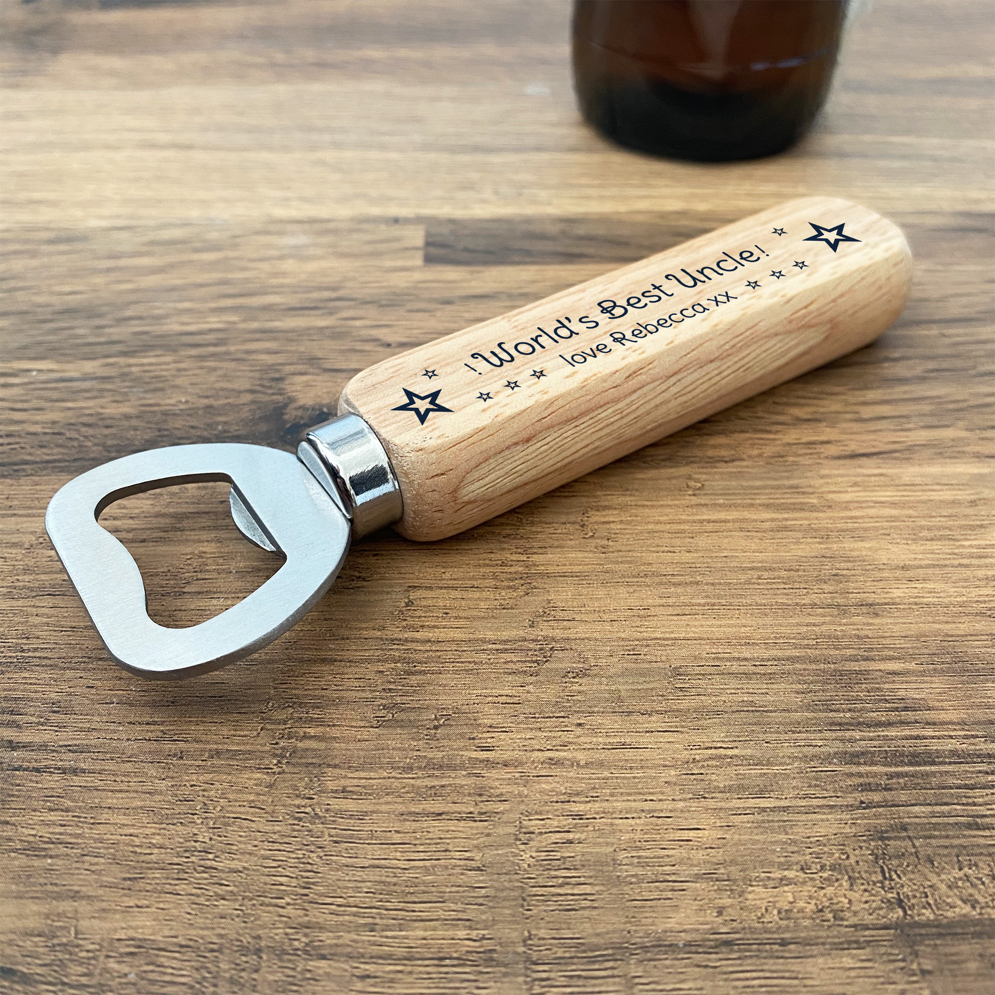 Best Uncle Gifts Wooden Bottle Opener Uncle Birthday Fathers Day Gift