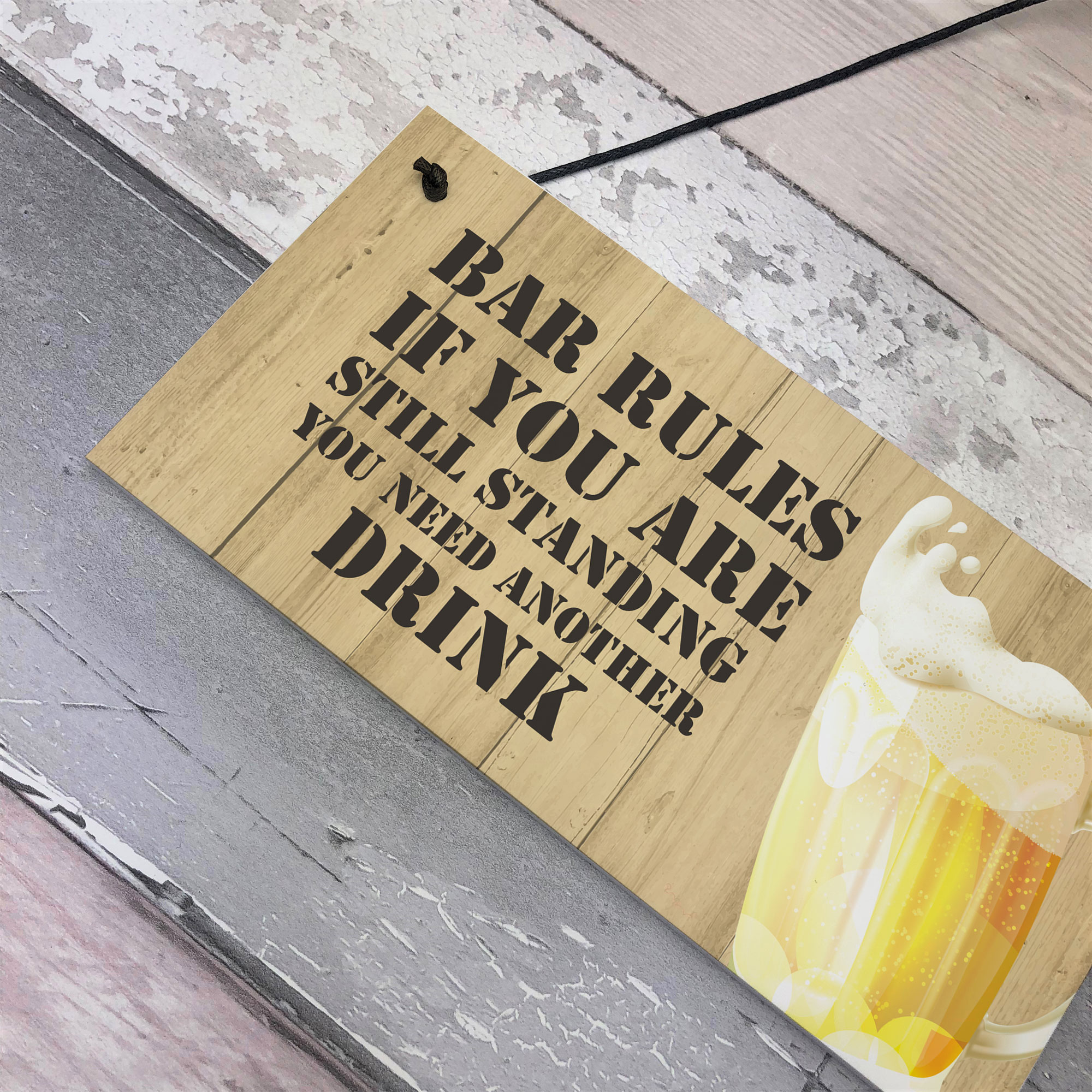 Novelty BAR RULES Sign Funny Home Bar Sign Man Cave Alcohol Gifts For Him eBay