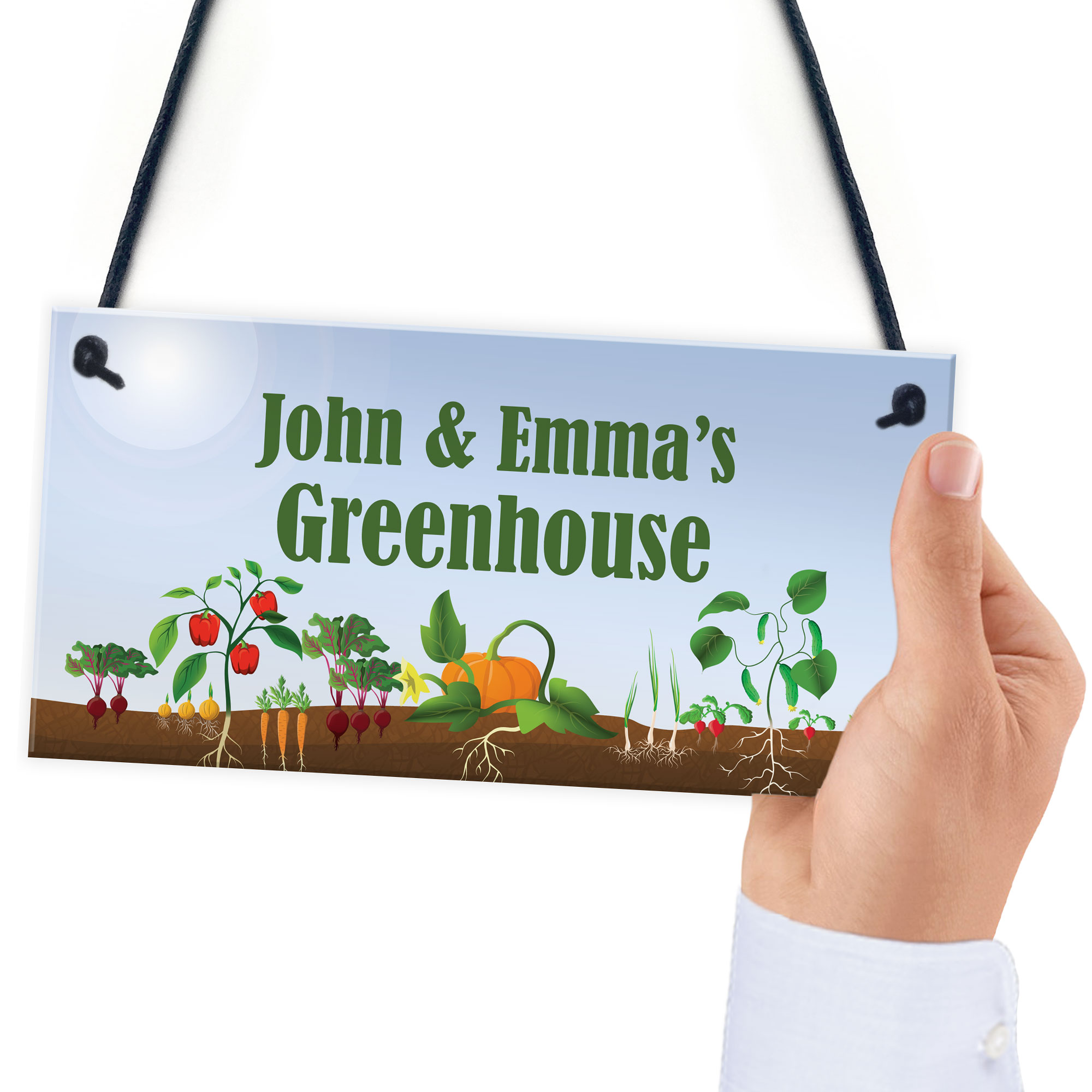 PERSONALISED Novelty Greenhouse Sign Garden Signs Allotment Shed Sign
