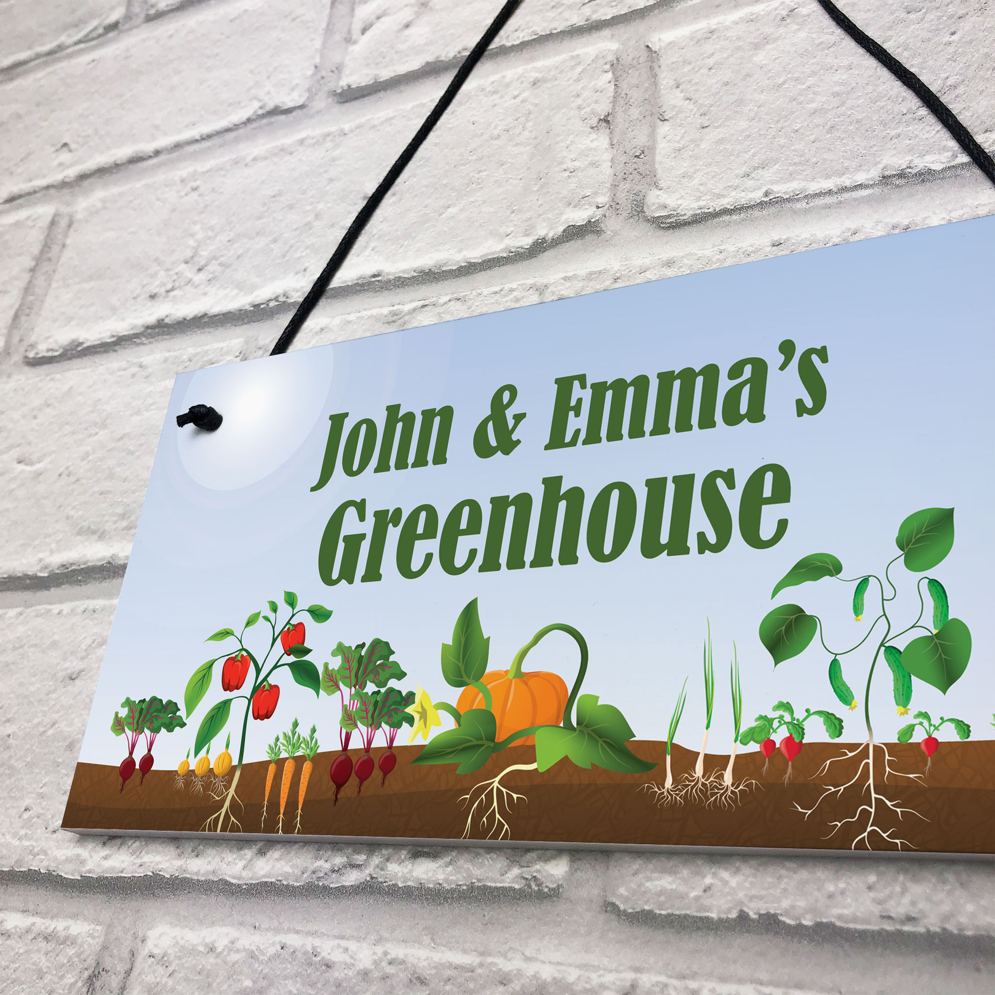 PERSONALISED Novelty Greenhouse Sign Garden Signs Allotment Shed Sign