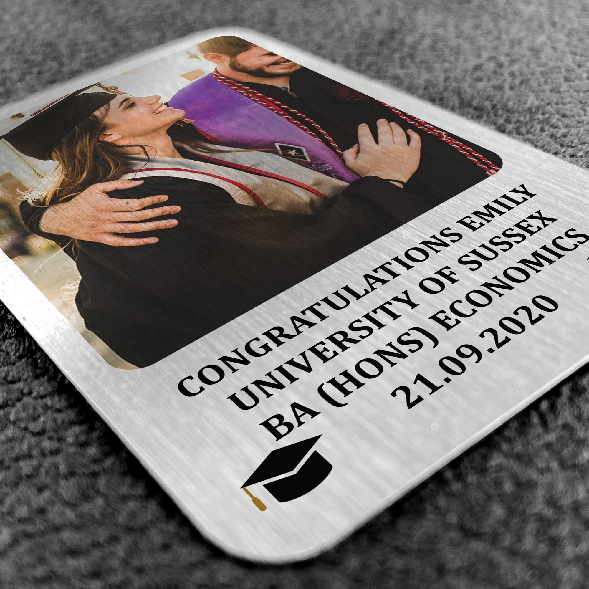 Personalised Graduation Gift Metal Wallet Card Insert Gift For Daughter