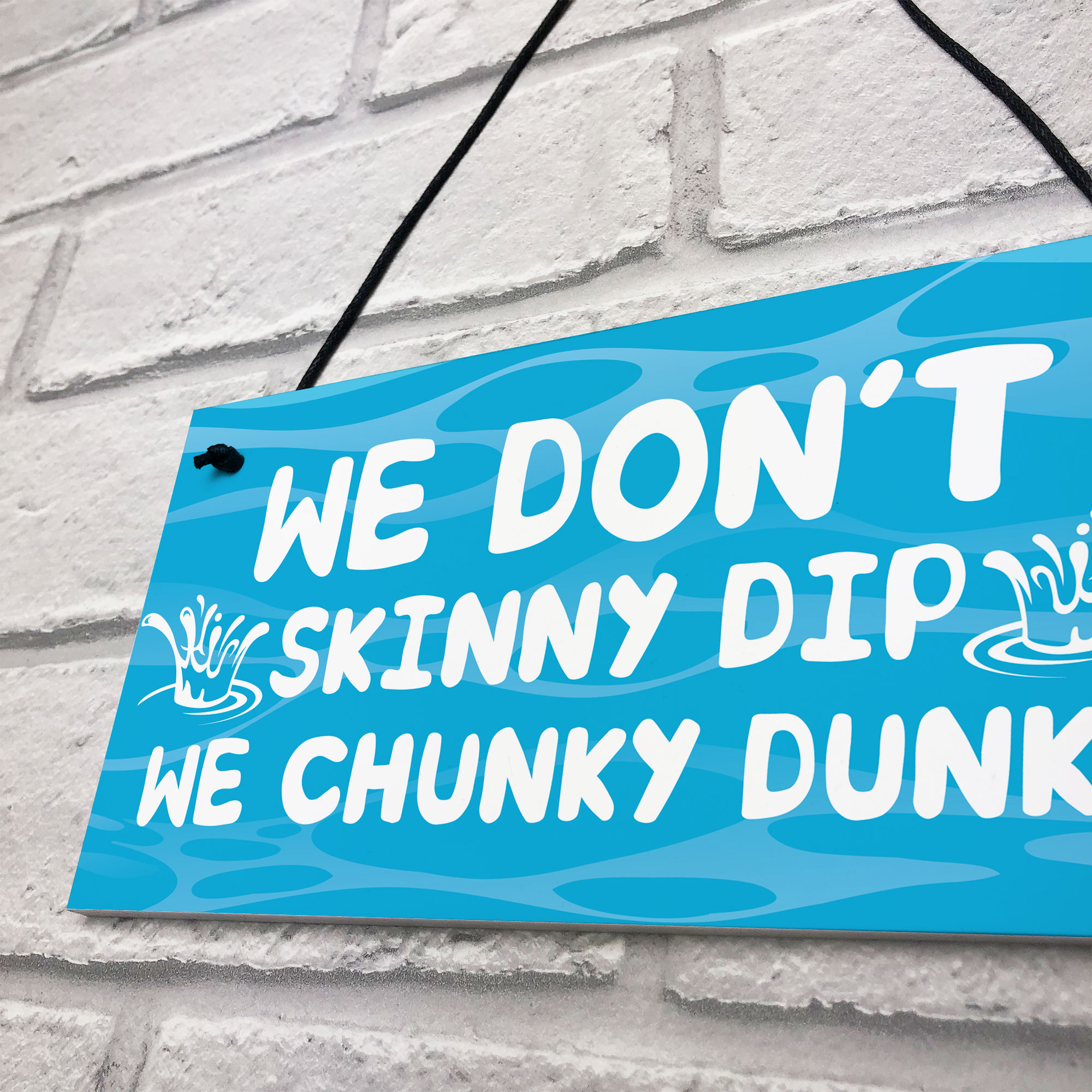 Funny Skinny Dip Chunky Dunk Hot Tub Sign Garden Summerhouse Plaque Ebay