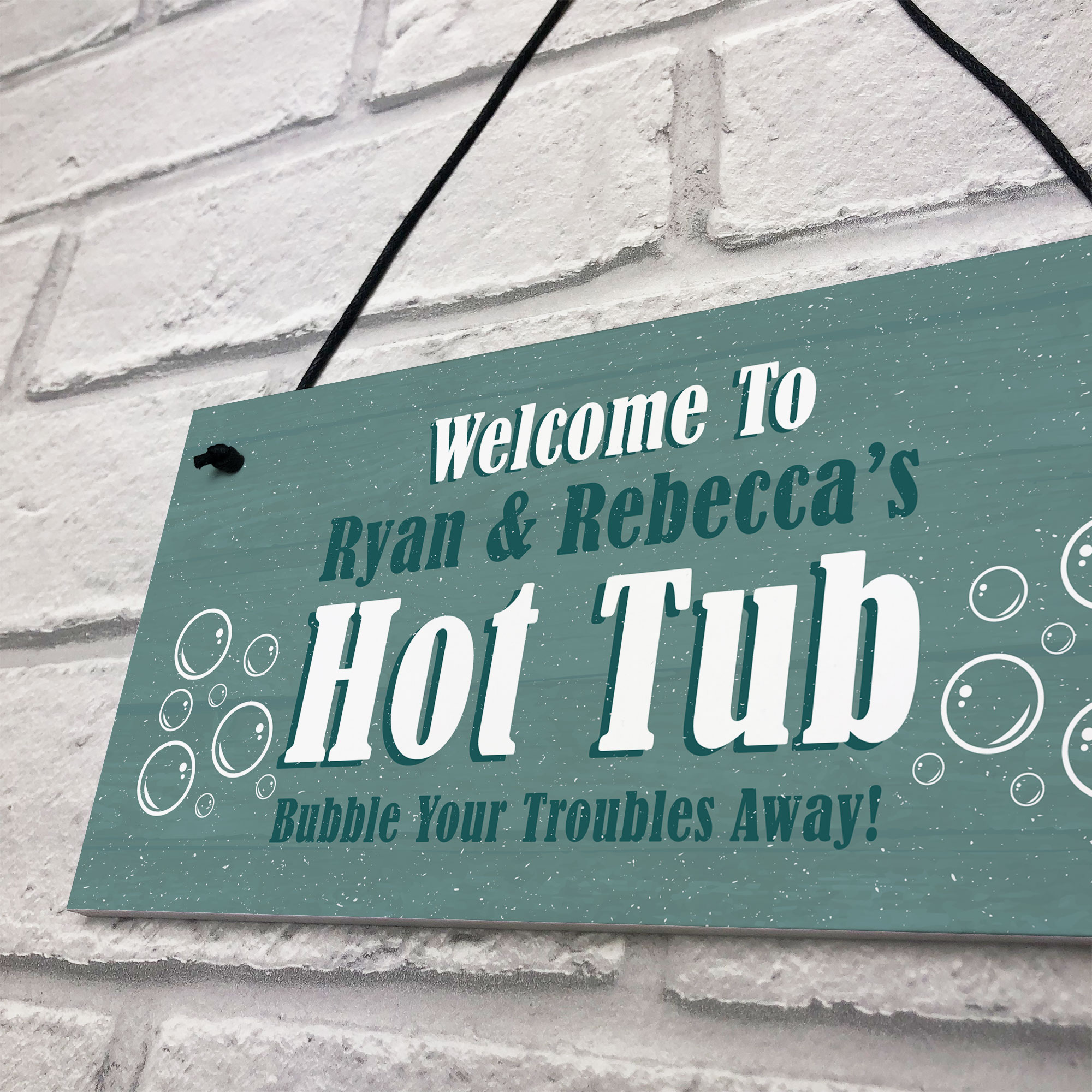 Hot Tub Personalised Plaques Novelty Home Decor Gifts Garden