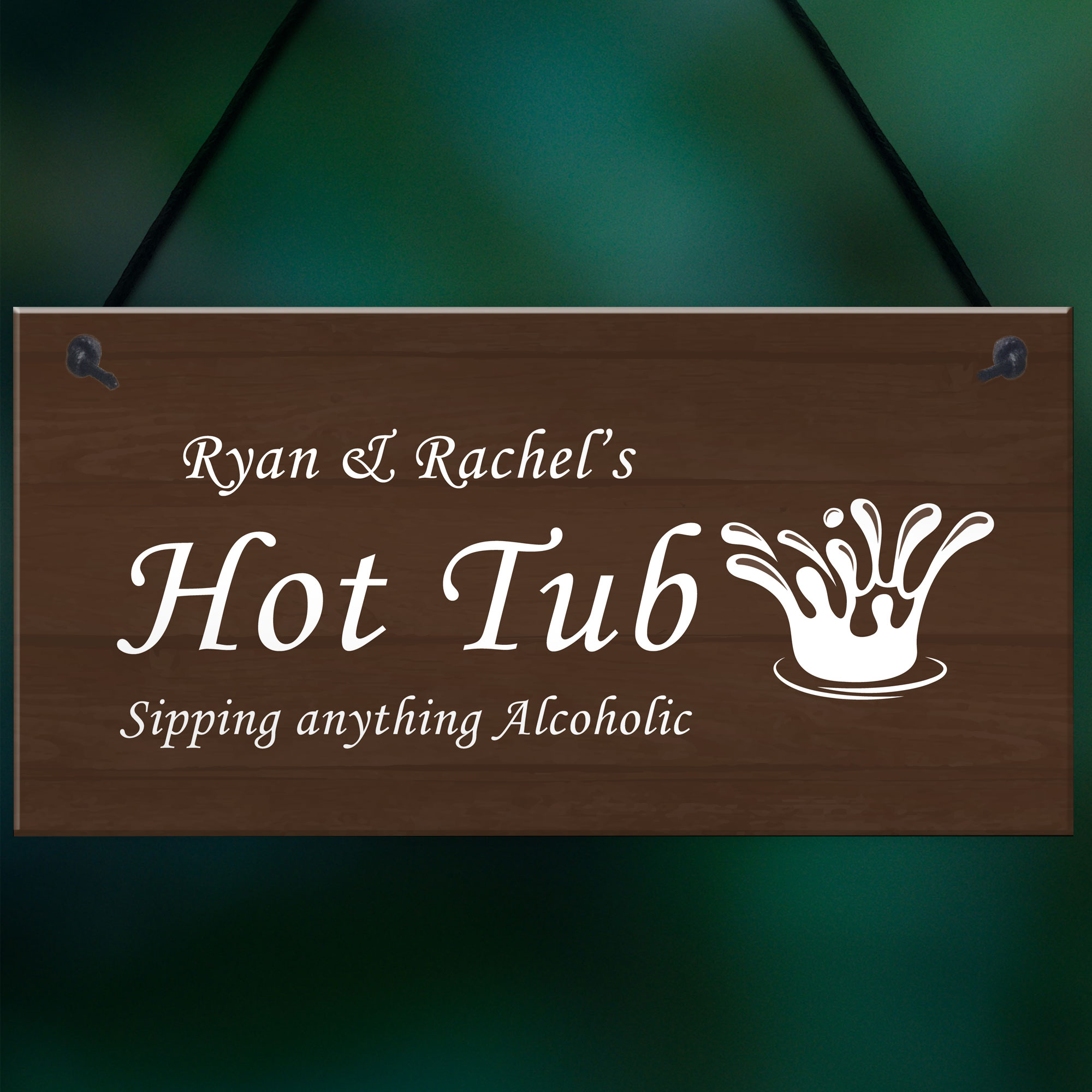 Personalised Hot Tub Sign Garden Backyard Decor Hot Tub Gifts Home Decor Gifts eBay