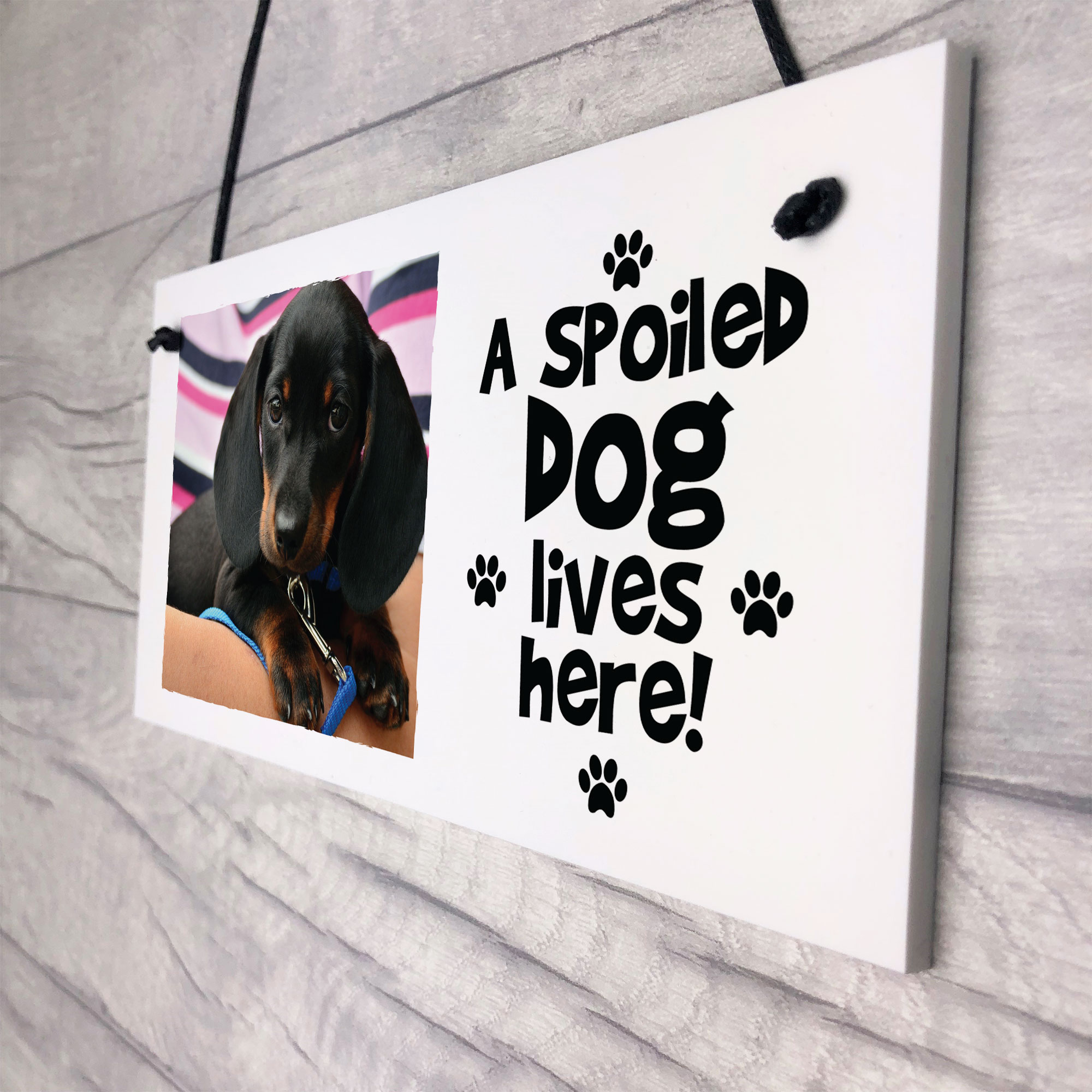 Personalised Dog Wall Plaque Novelty Dog Accessories Gifts Animal Lover