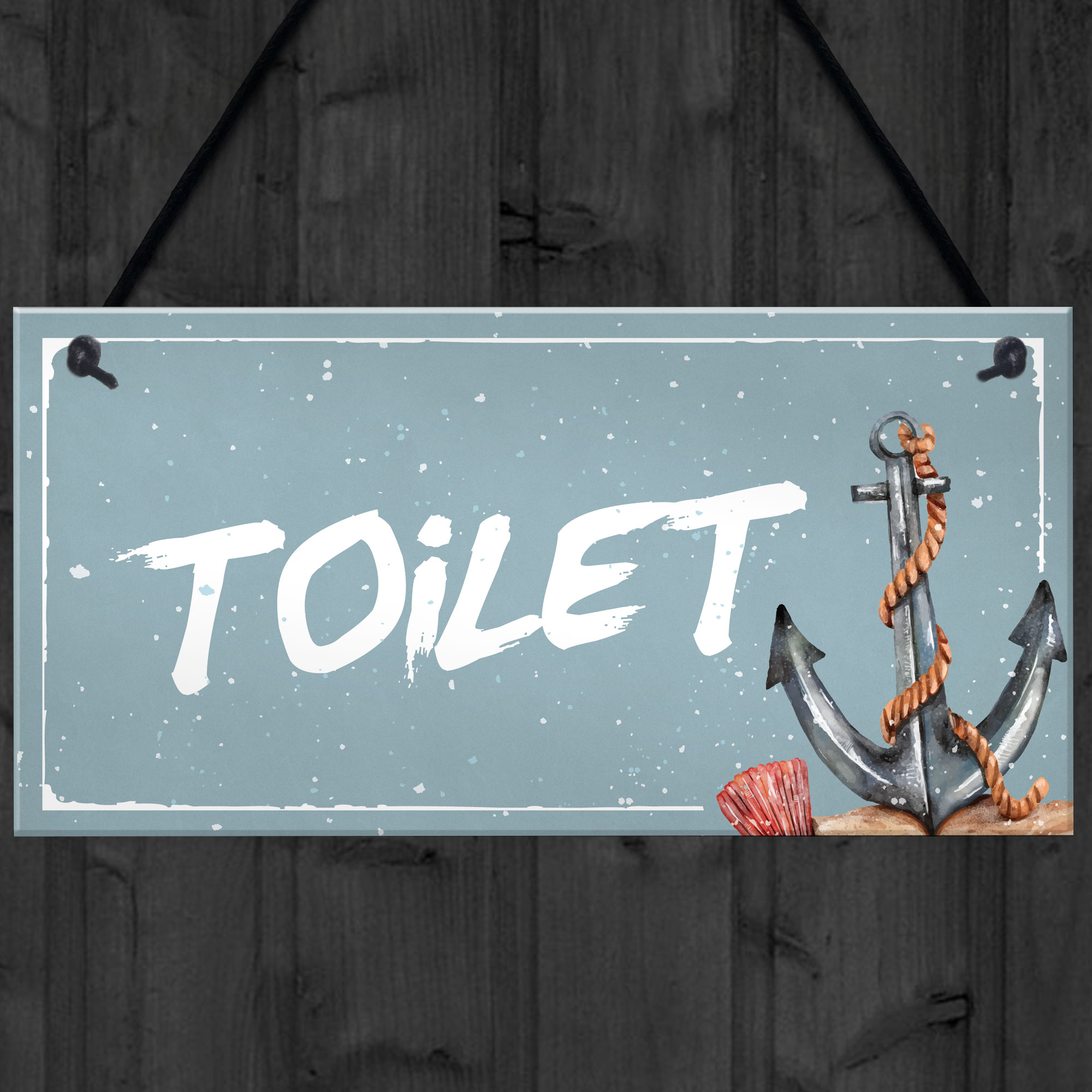 Nautical Toilet Bathroom Decor Gifts Home Decor Hanging Sign