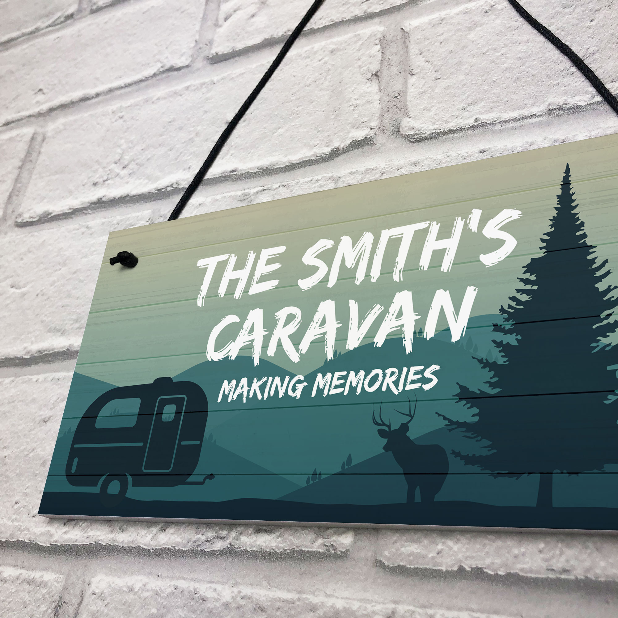 Novelty Caravan Sign PERSONALISED Plaque For Door Caravan Accessories