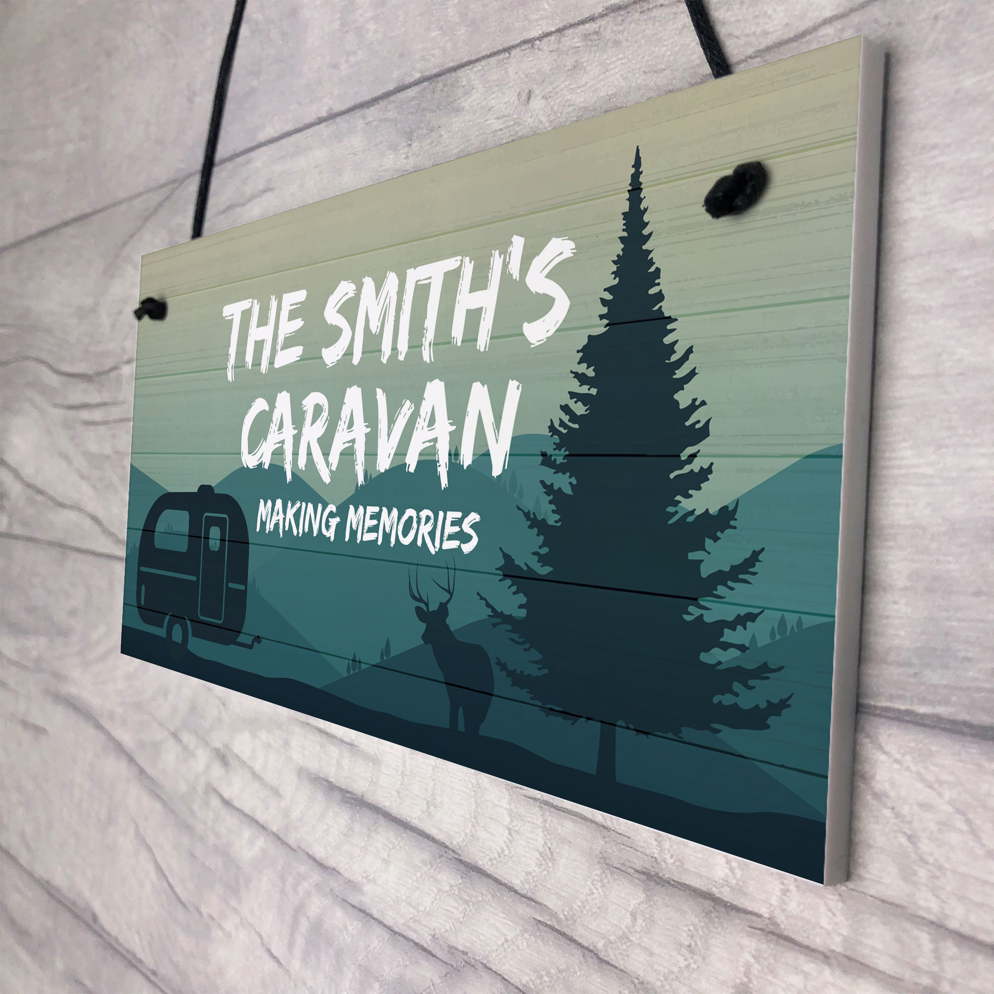 Novelty Caravan Sign PERSONALISED Plaque For Door Caravan Accessories