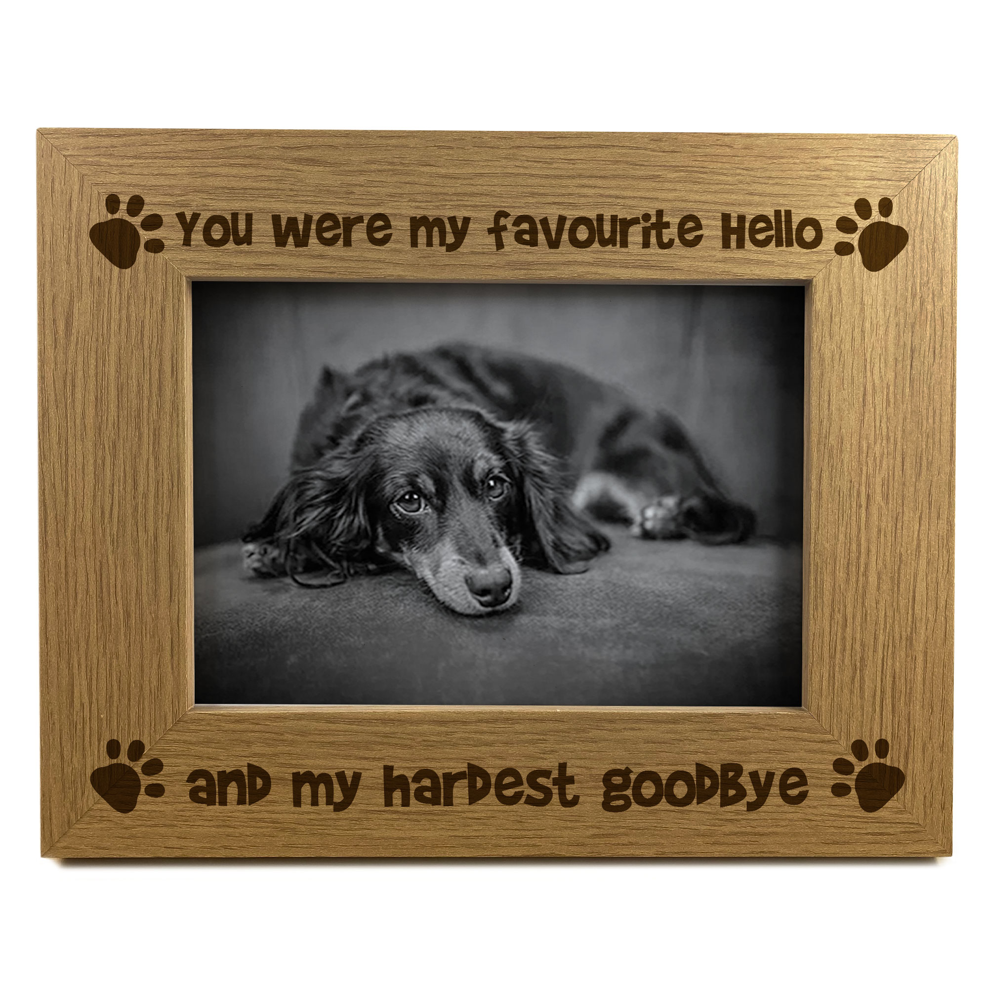 Memorial Wooden Photo Frame For Pet In Memory Of Dog Family Gift Keepsake eBay