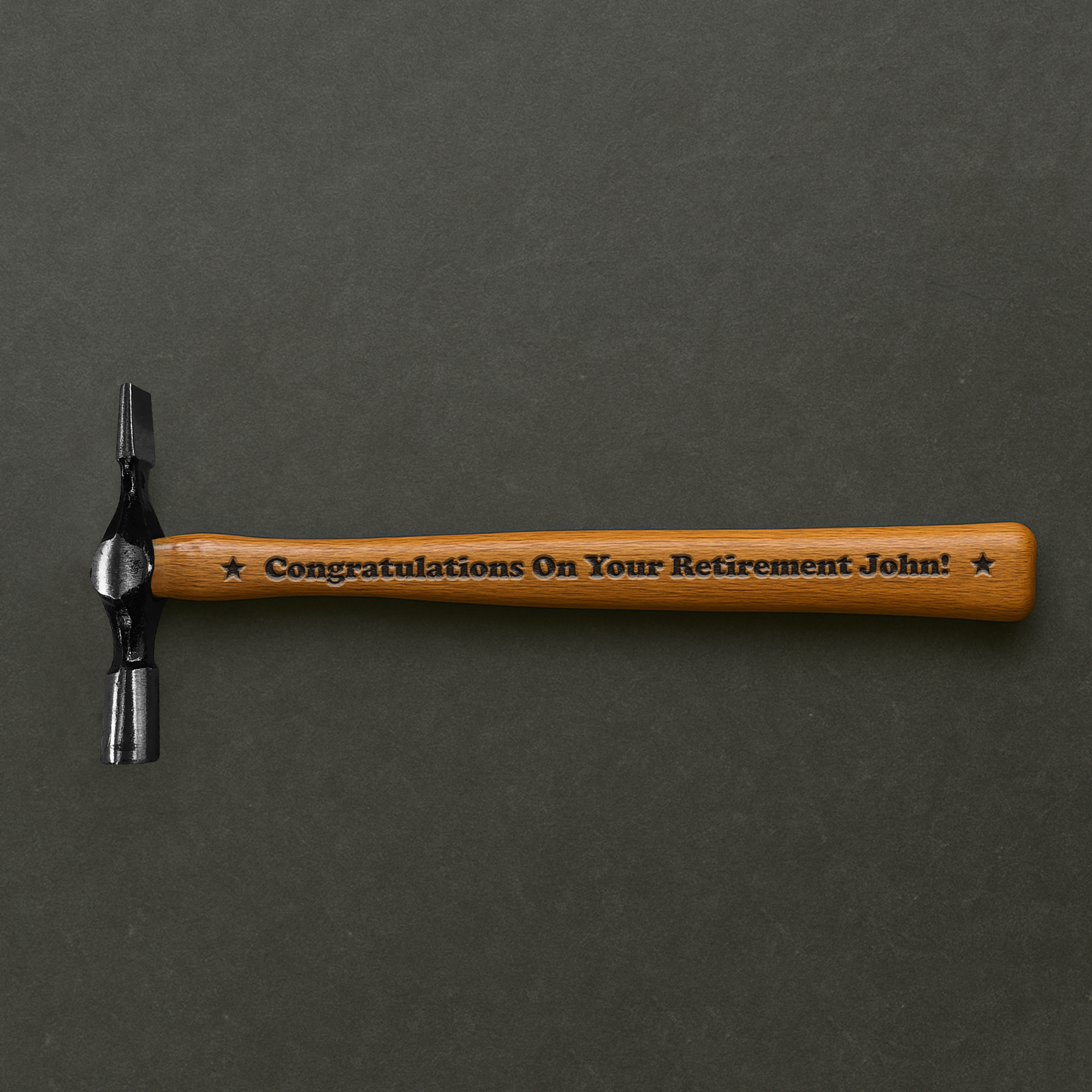 Congratulations On Your Retirement Gift Engraved Hammer Personalised