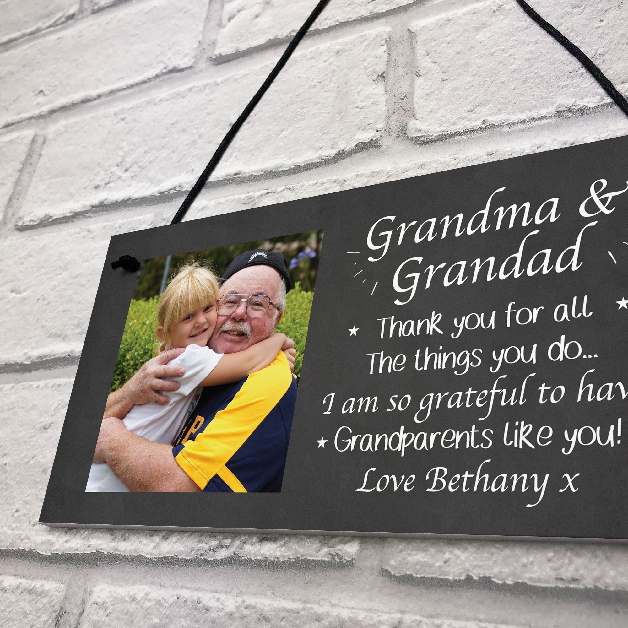 Personalised Photo Gift For Grandparents Christmas Gift For Nan Grandad