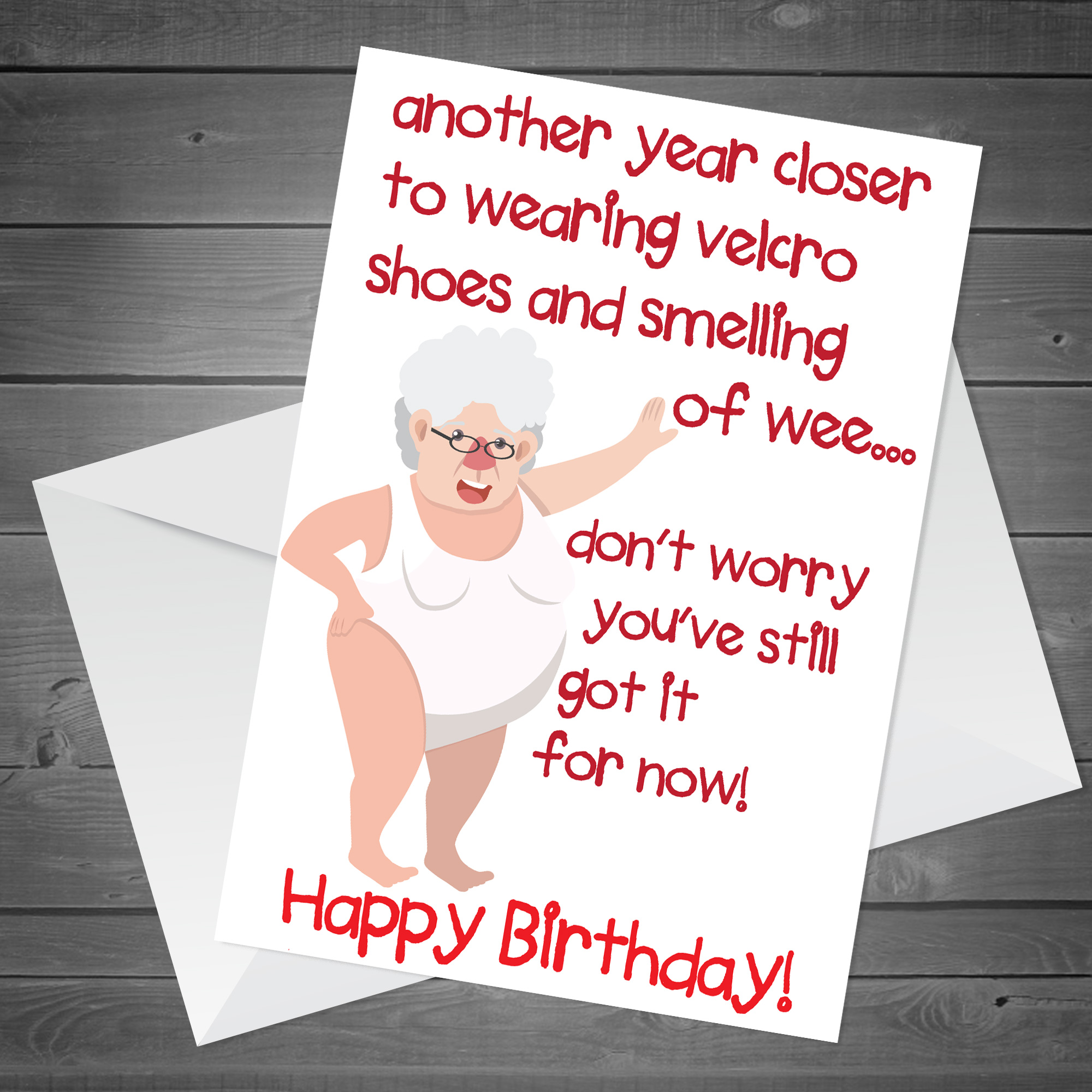 Funny Rude Birthday Card For Women Mum Nan Auntie 40th 50th 60th Card ...