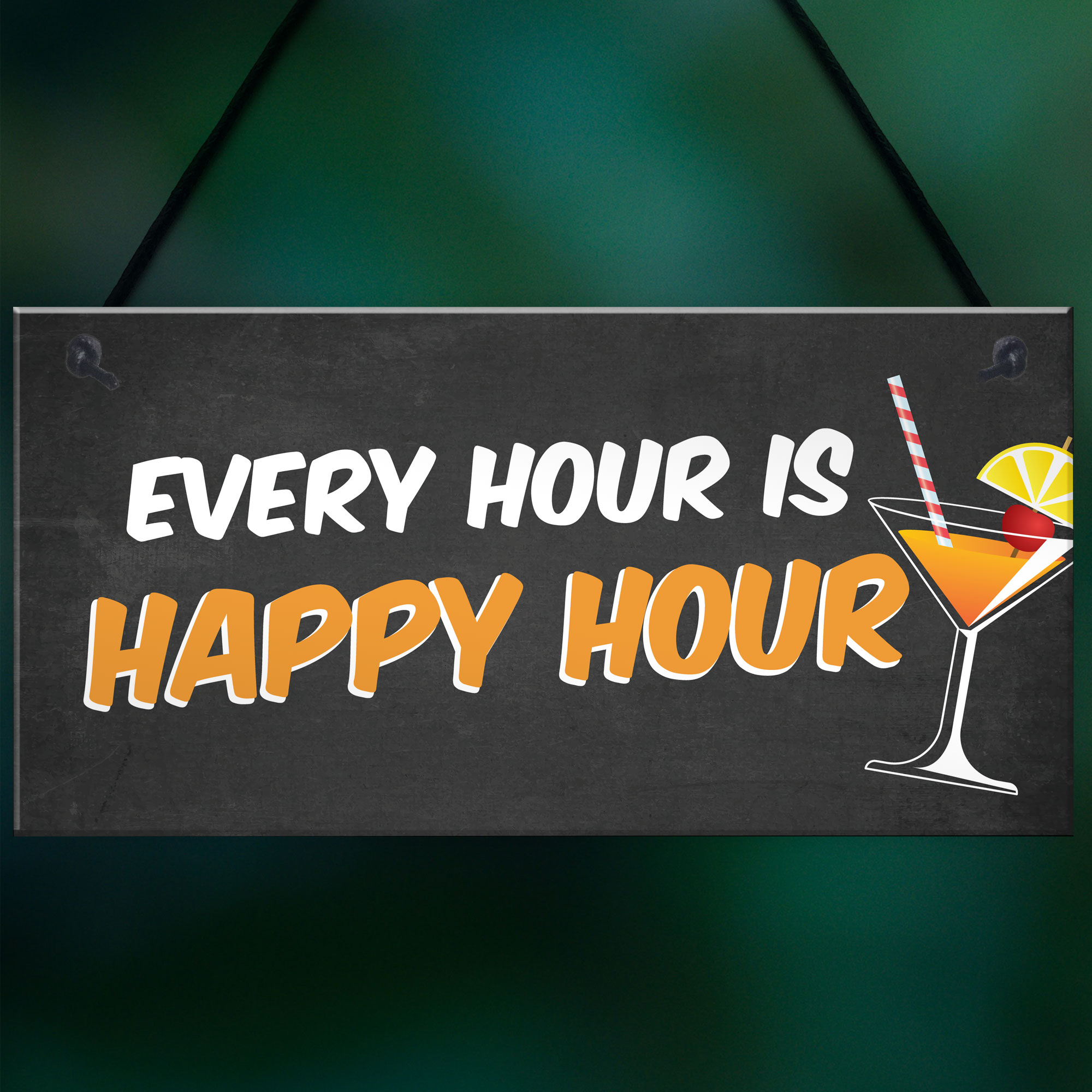Quirky Home Bar Sign EVERY HOUR IS HAPPY HOUR Garden Shed Pub Sign eBay