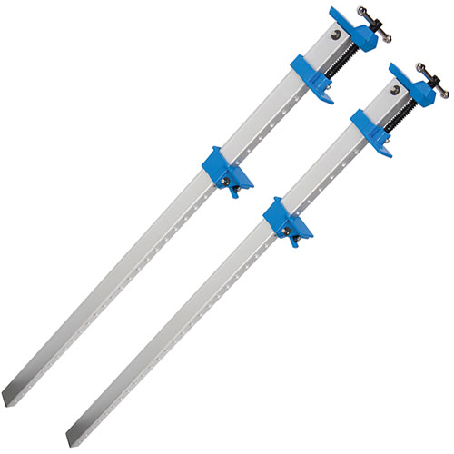 Silverline Set Of 2 Aluminium U Section Sash Clamps Cramps 36 Inch